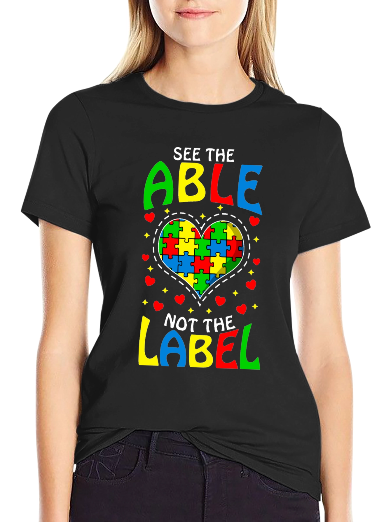 Autism Awareness Puzzle Heart T-Shirt