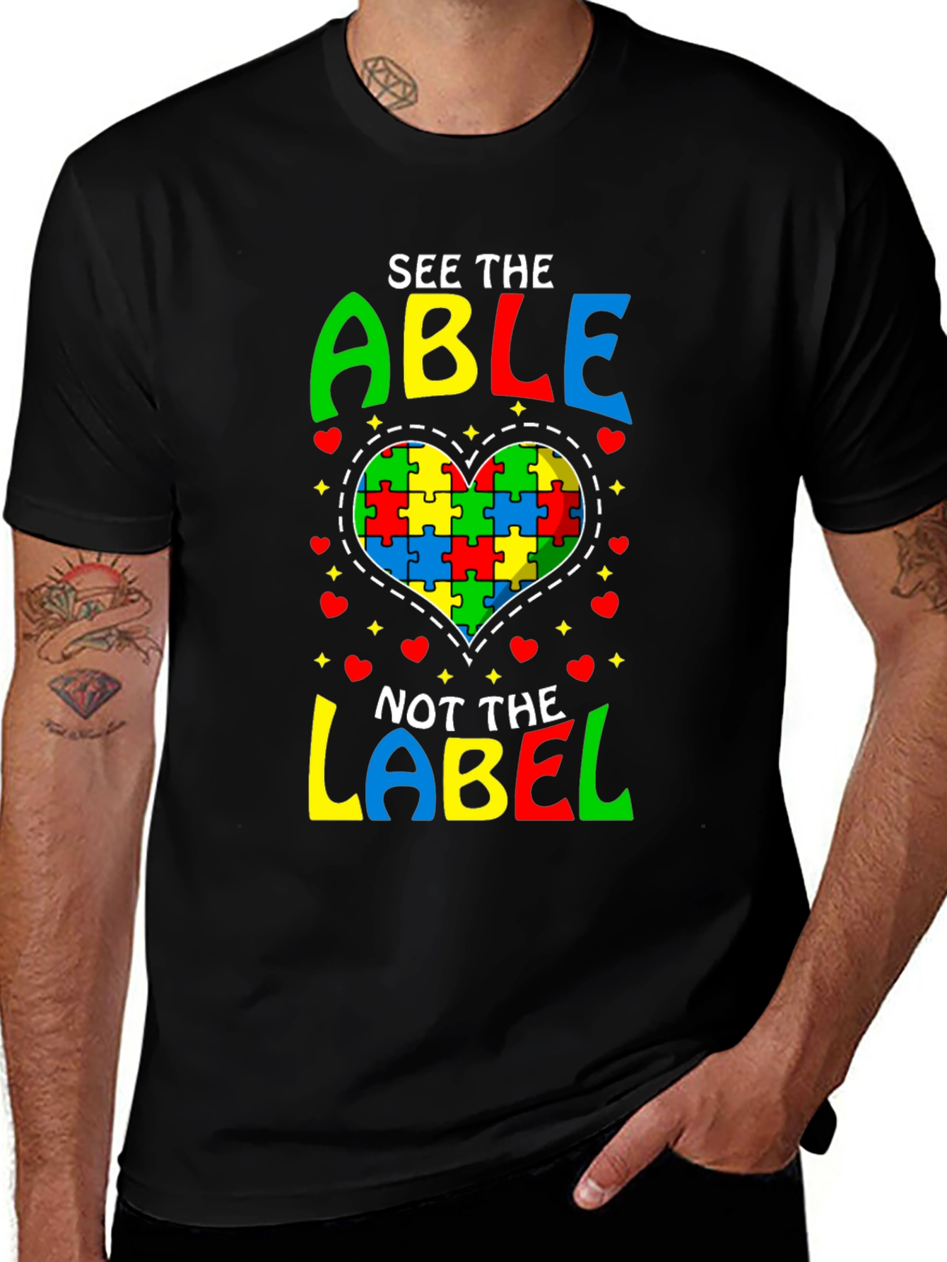 Autism Awareness Puzzle Heart T-Shirt