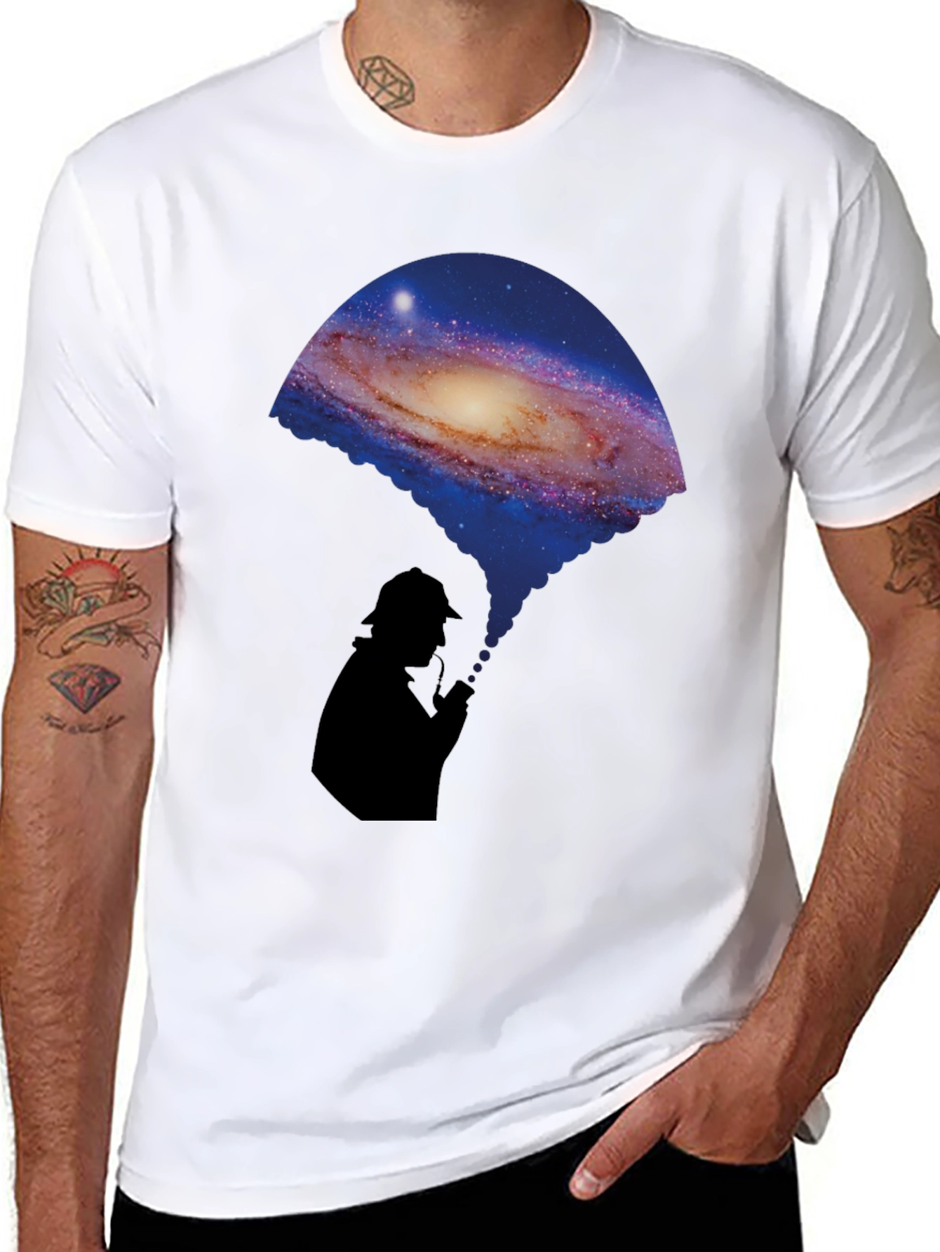 Galaxy Sherlock Silhouette T-Shirt - Unique Design