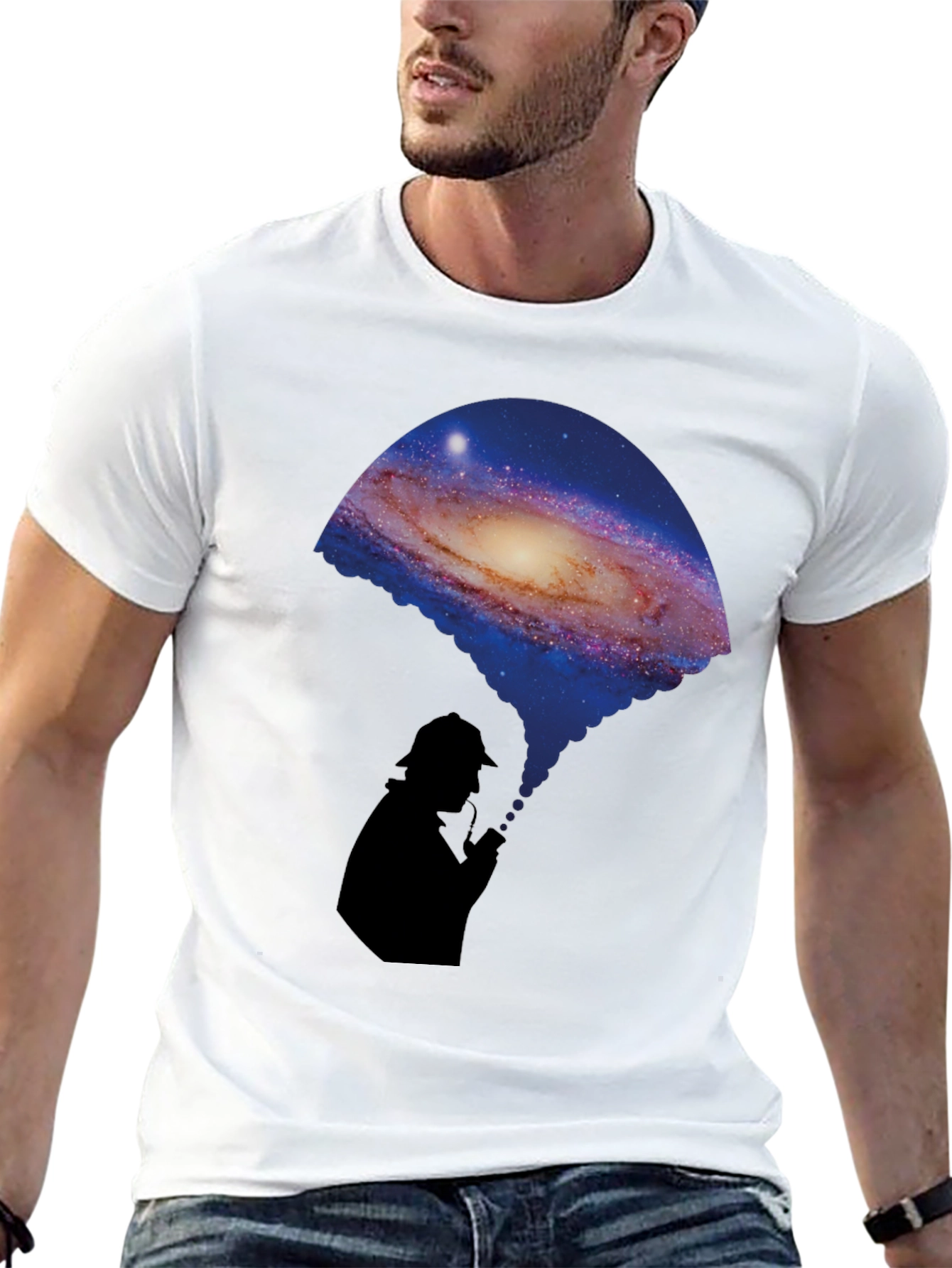 Galaxy Sherlock Silhouette T-Shirt - Unique Design