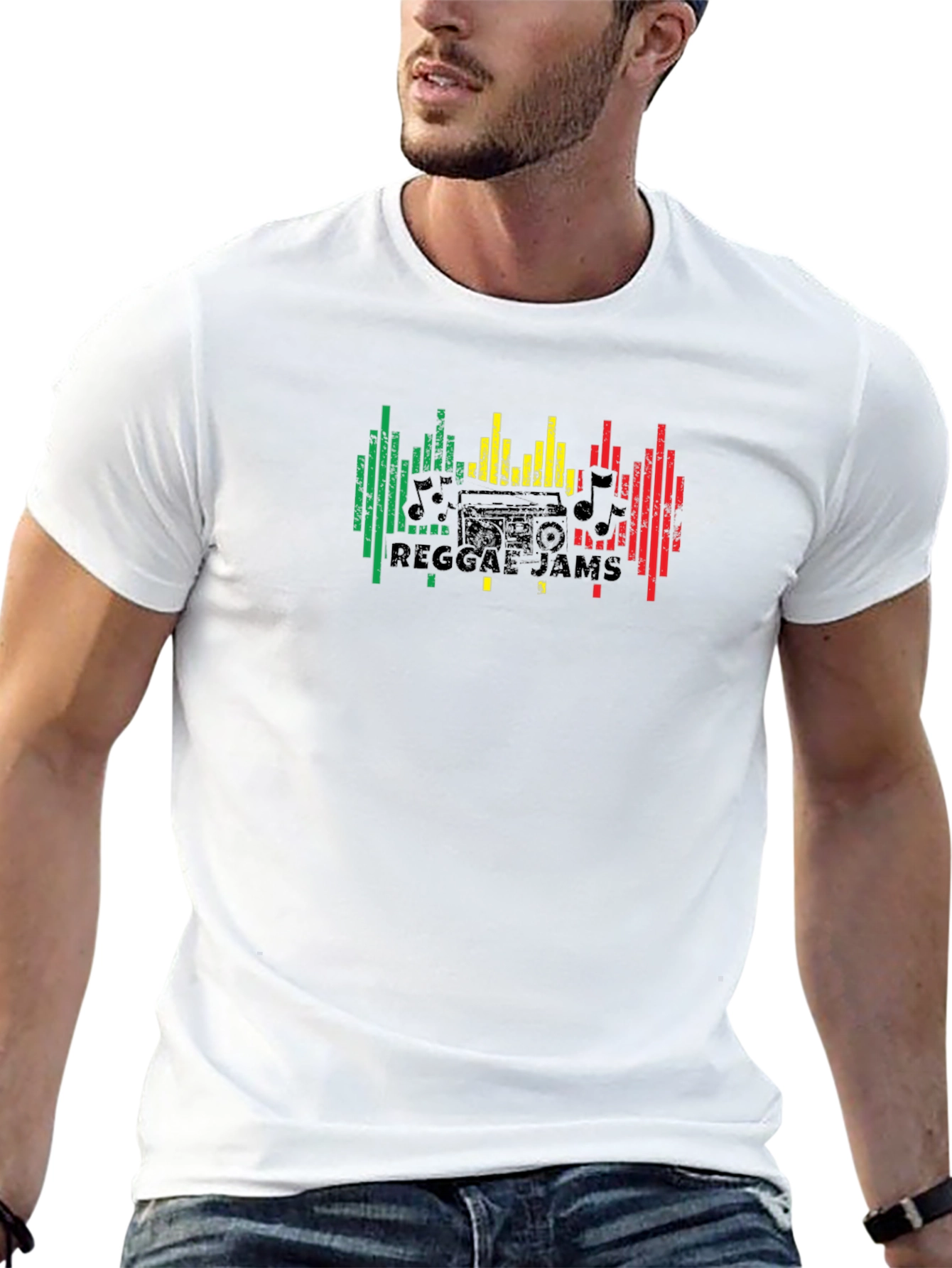Reggae Jams Black Graphic T-Shirt