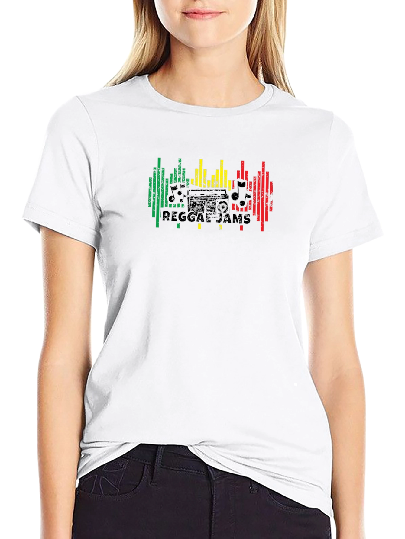 Reggae Jams Black Graphic T-Shirt