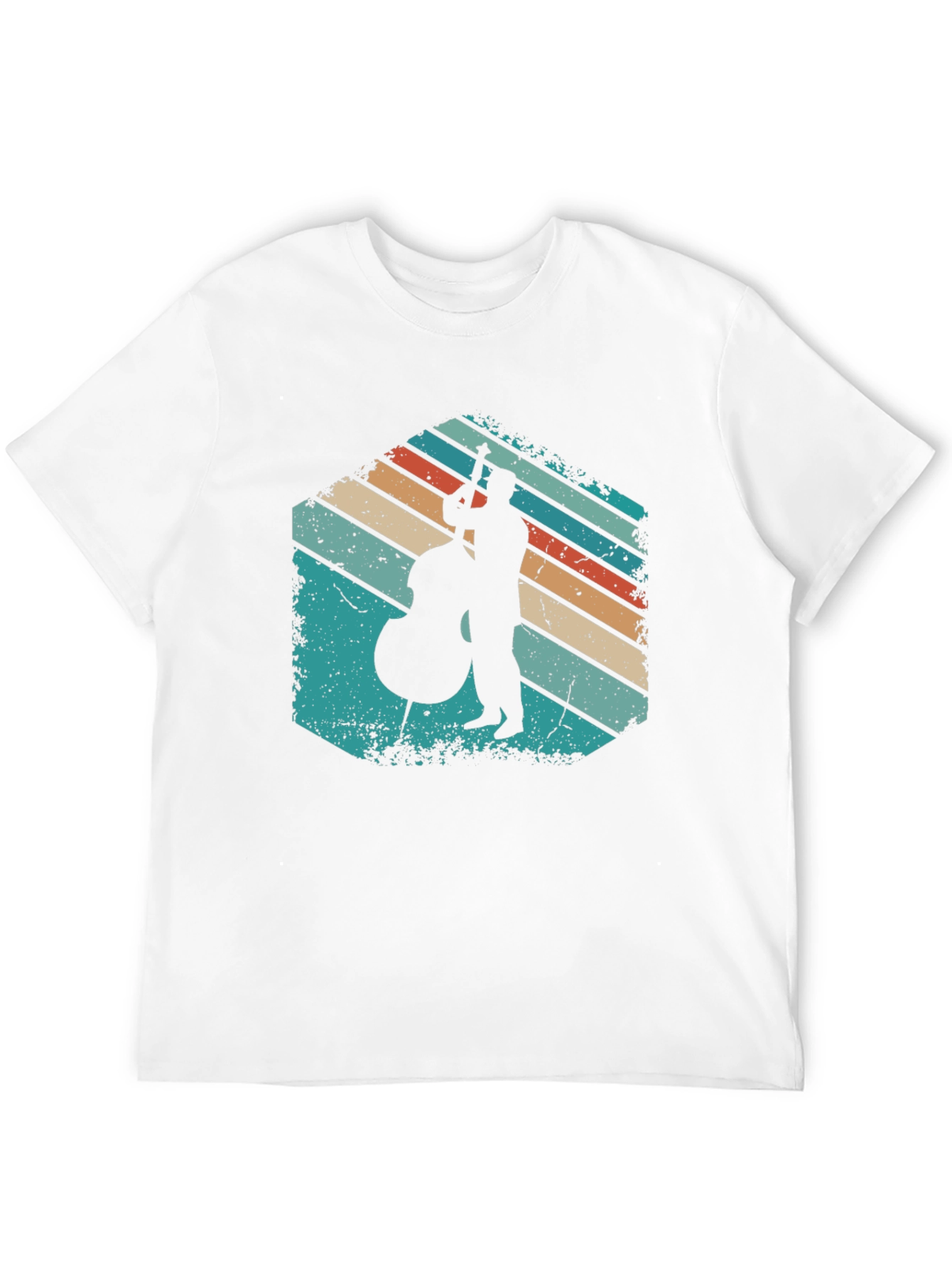 Retro Bassist Silhouette T-Shirt