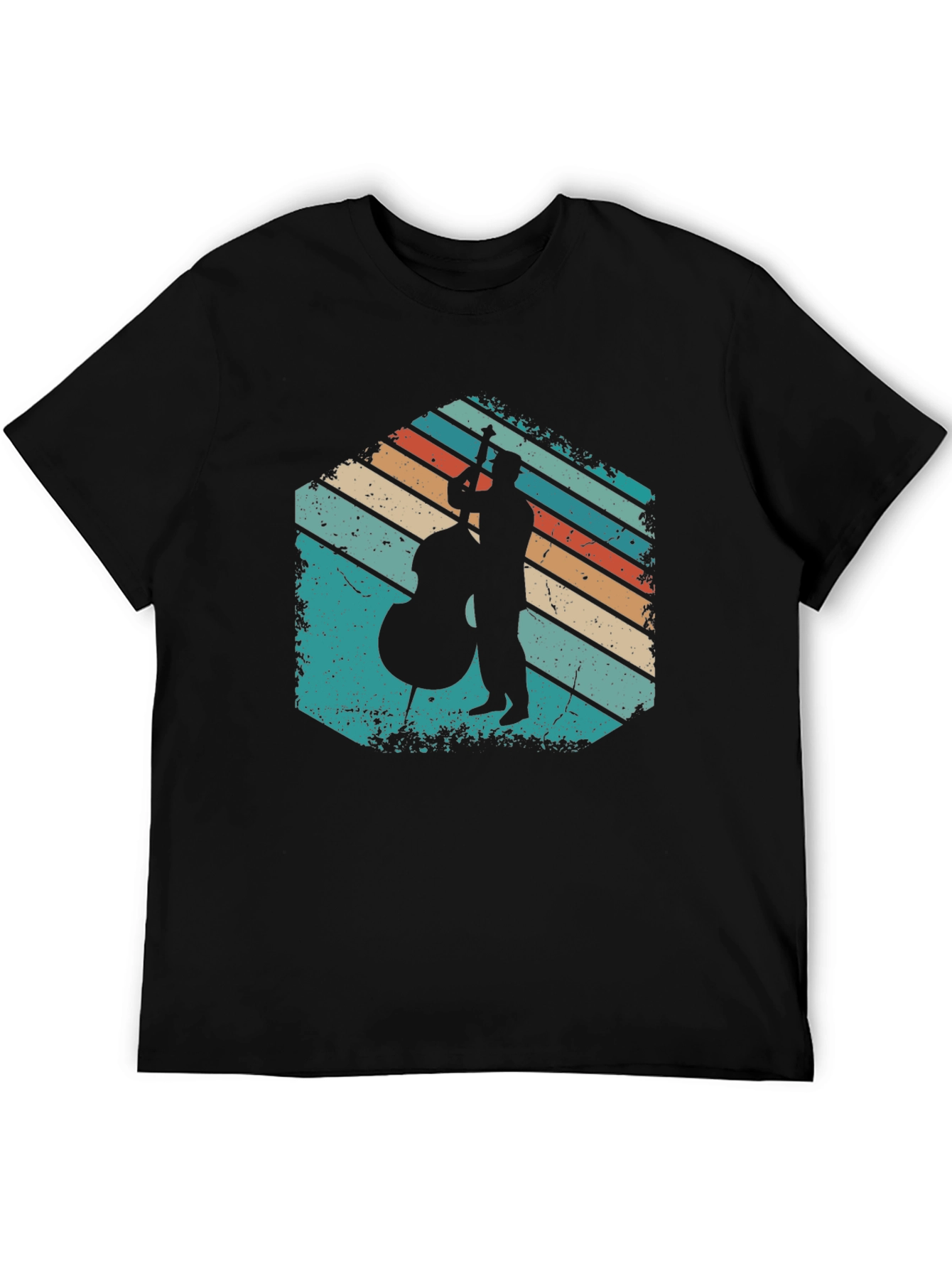 Retro Bassist Silhouette T-Shirt