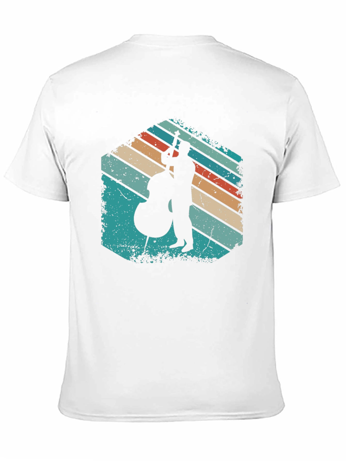 Retro Bassist Silhouette T-Shirt