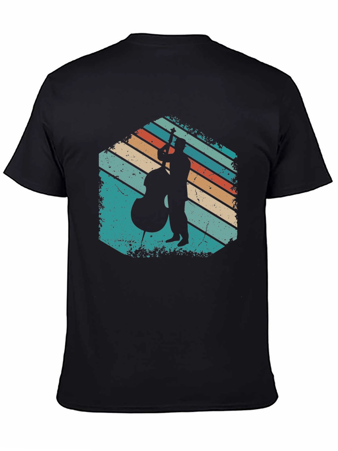 Retro Bassist Silhouette T-Shirt