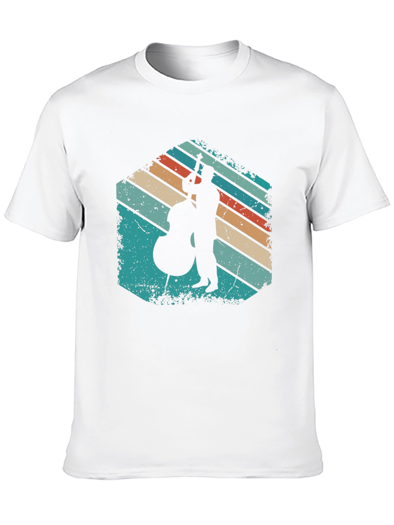 Retro Bassist Silhouette T-Shirt