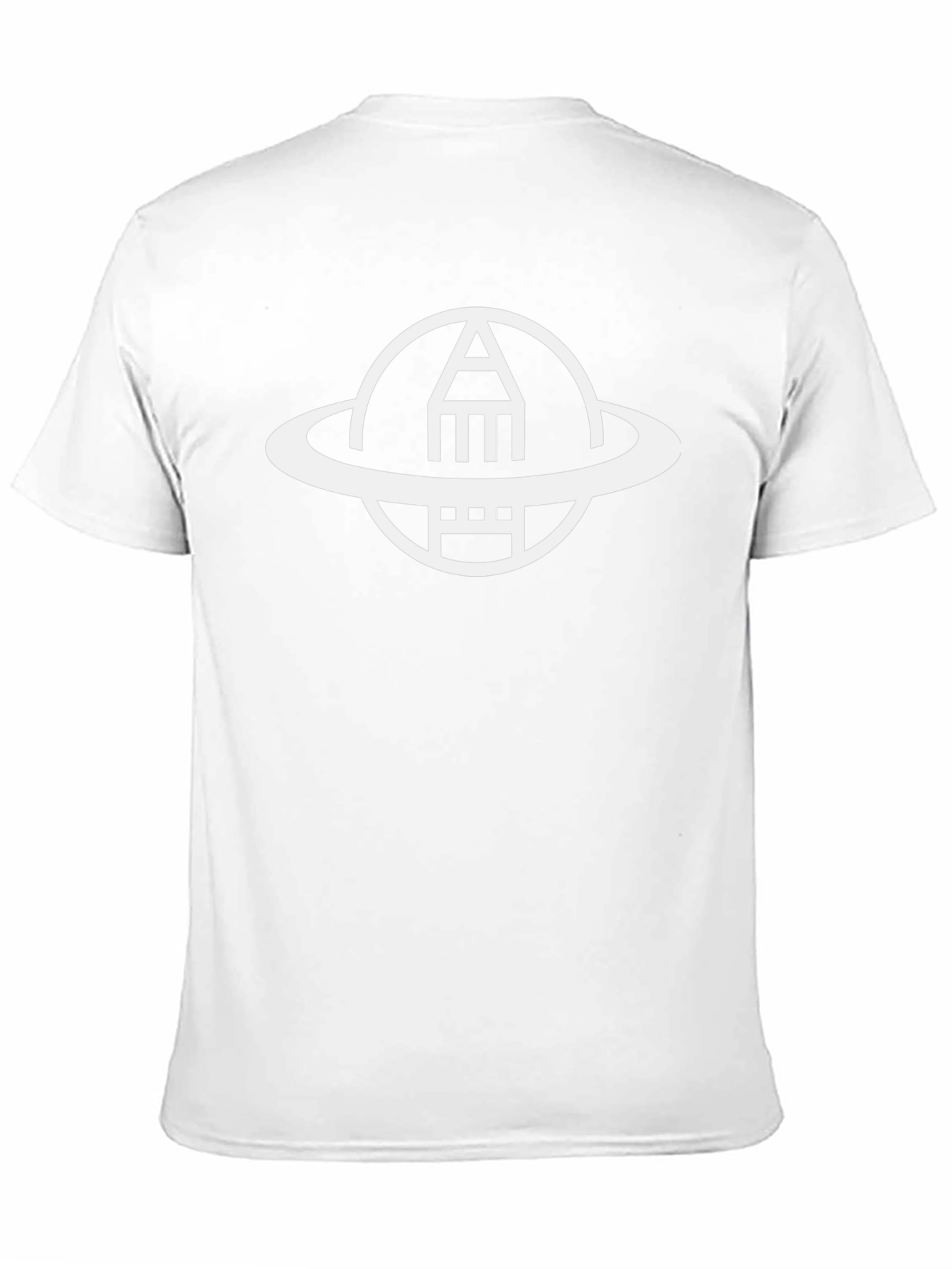 Abstract Geometric Graphic Tee - Black Casual Shirt