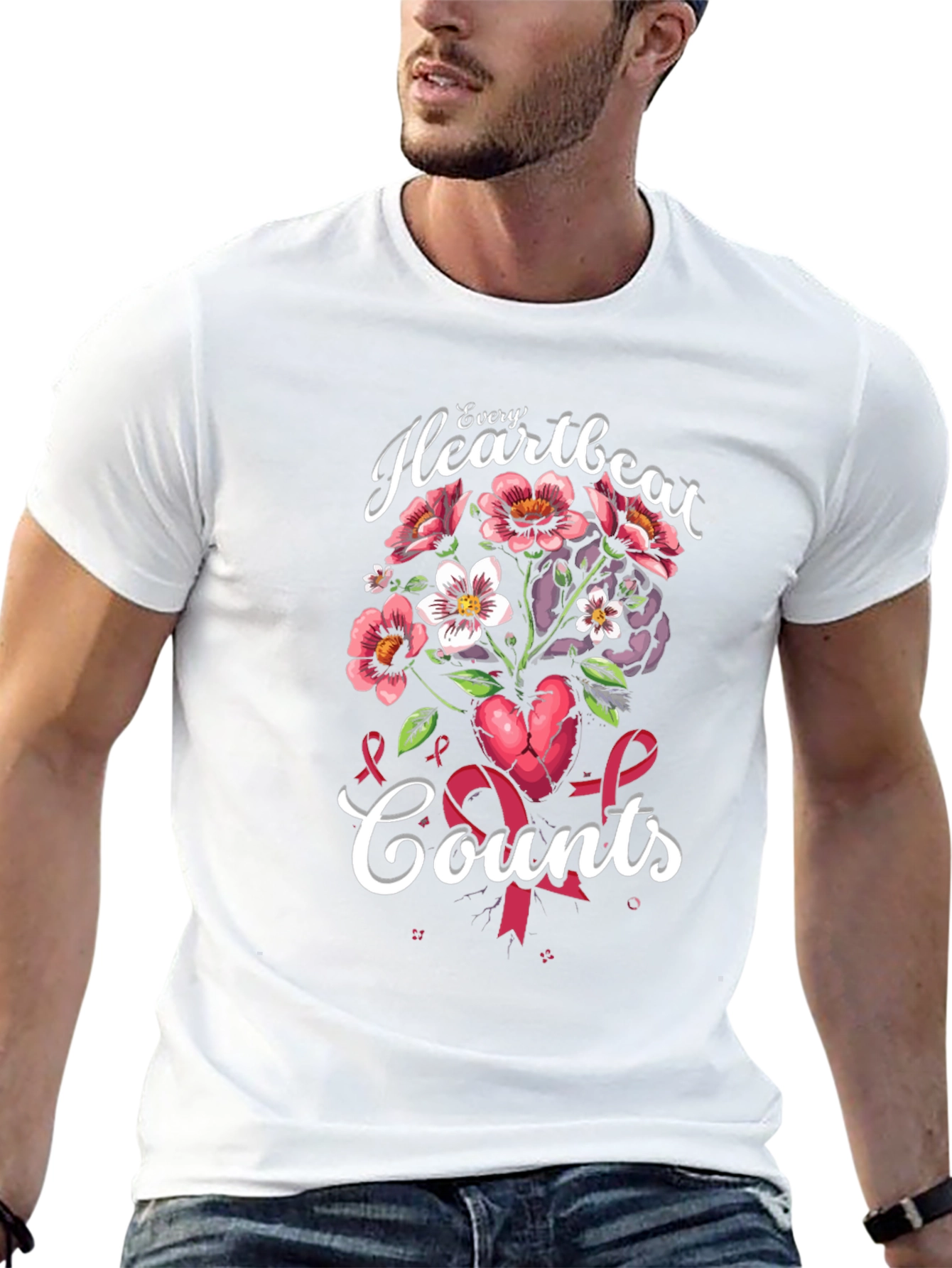 Every Heartbeat Counts Graphic Tee - Awareness T-Shirt