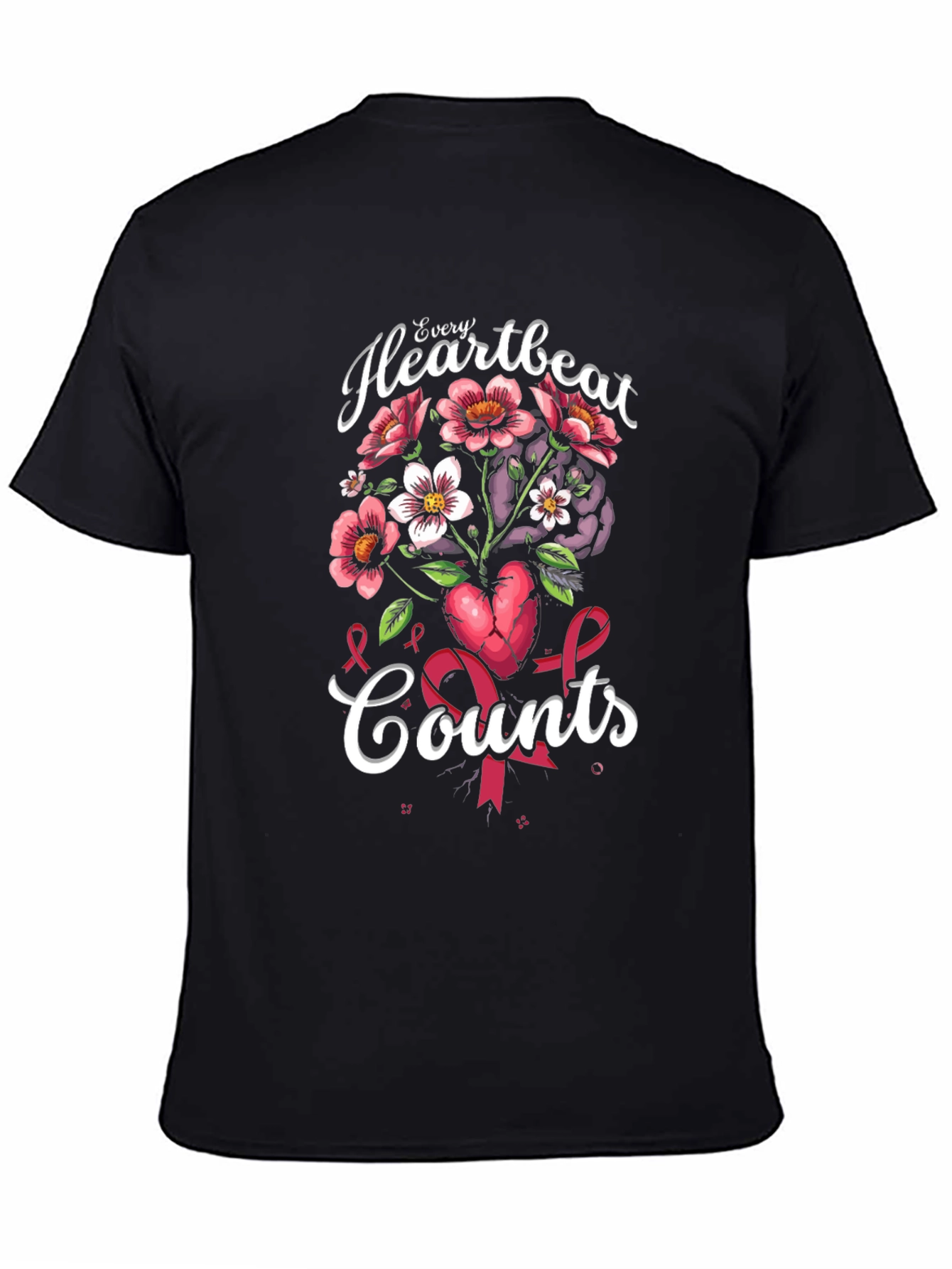 Every Heartbeat Counts Graphic Tee - Awareness T-Shirt