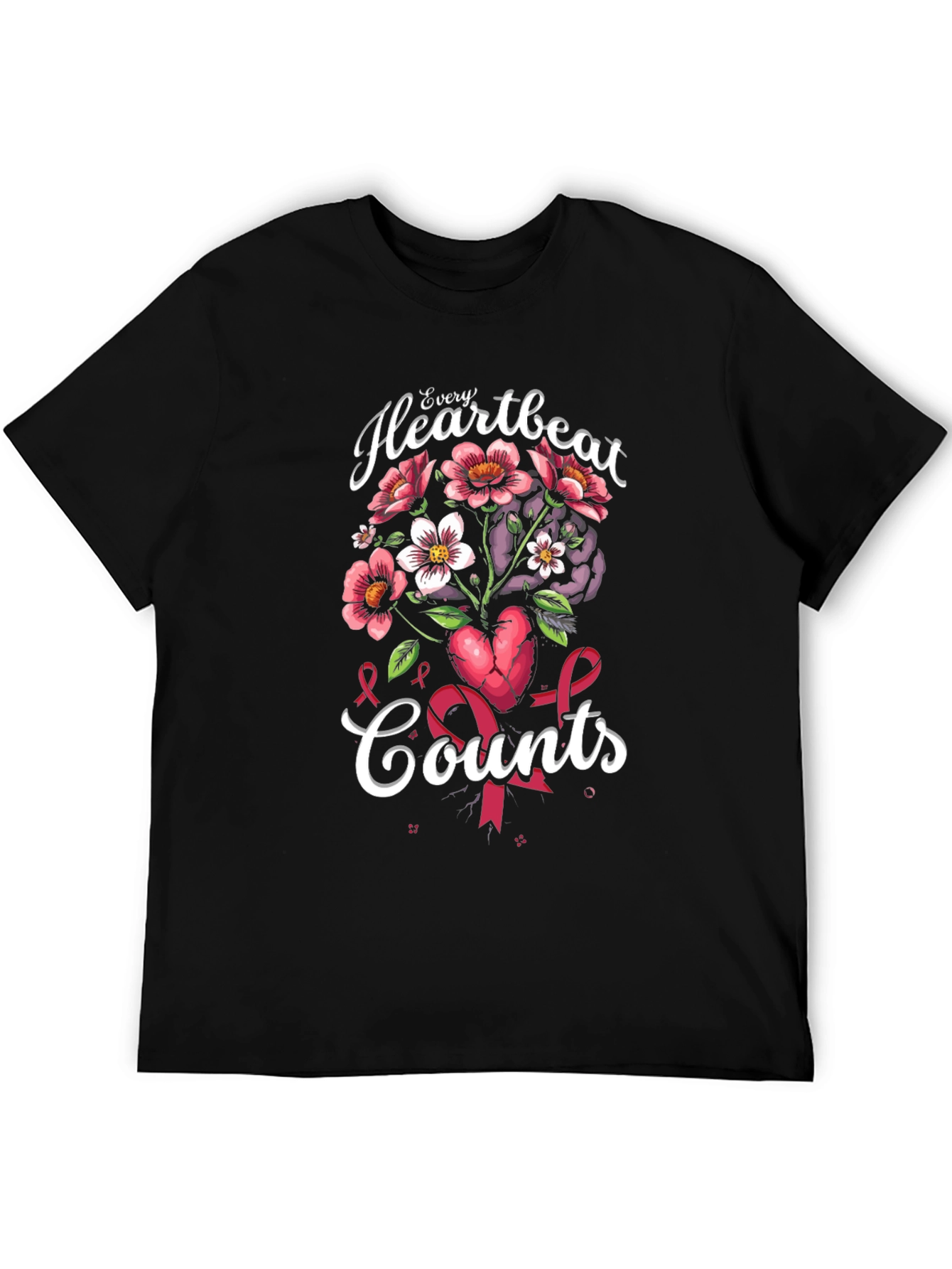 Every Heartbeat Counts Graphic Tee - Awareness T-Shirt