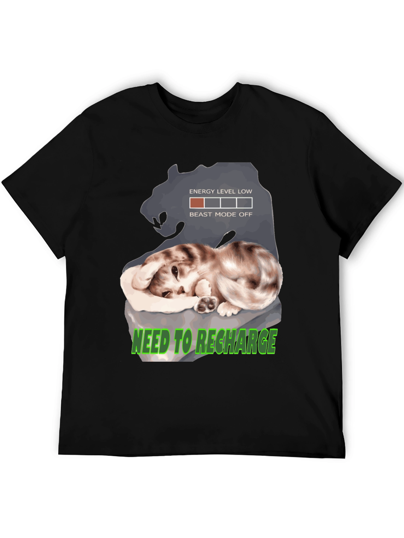 Need To Recharge Cat T-Shirt