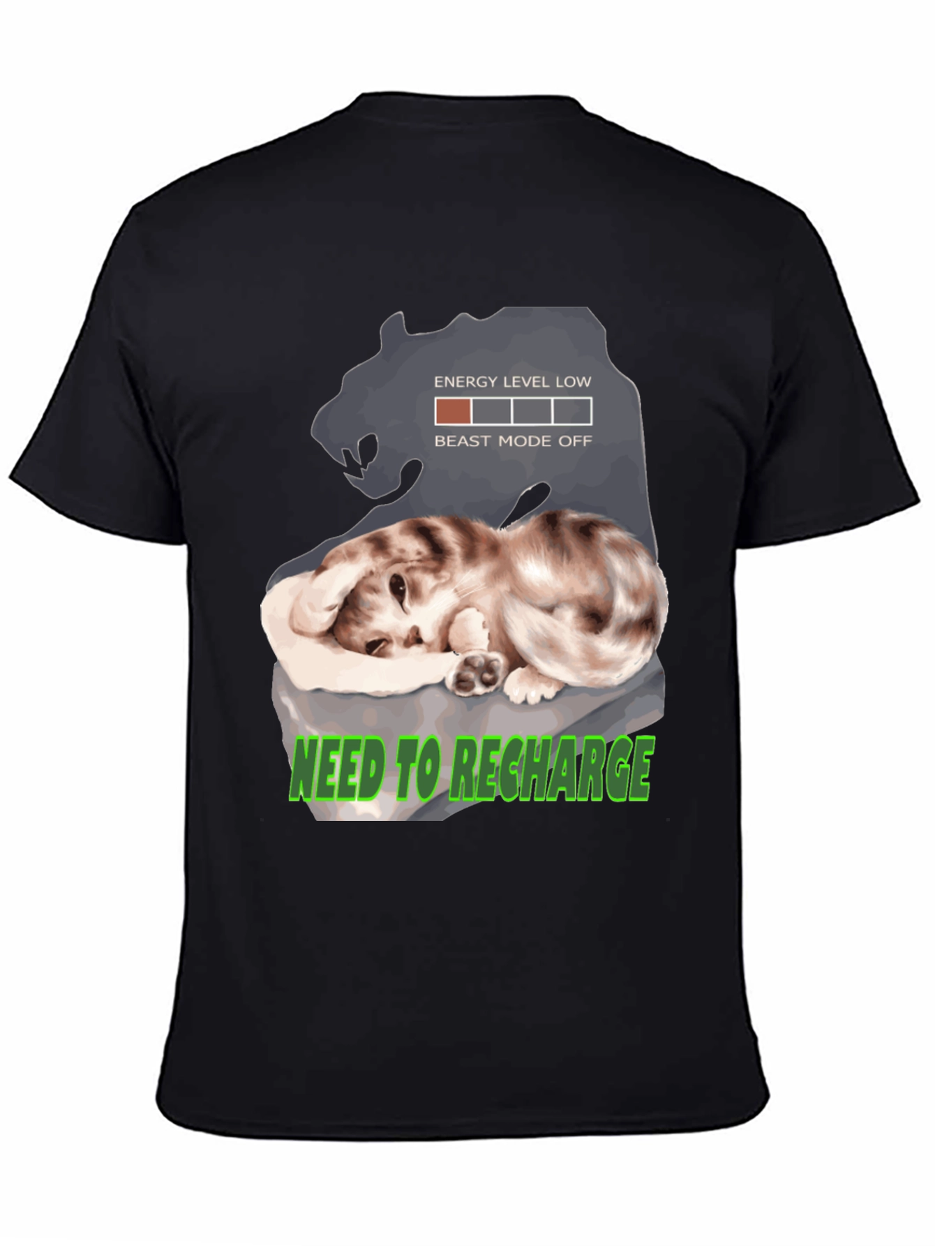 Need To Recharge Cat T-Shirt