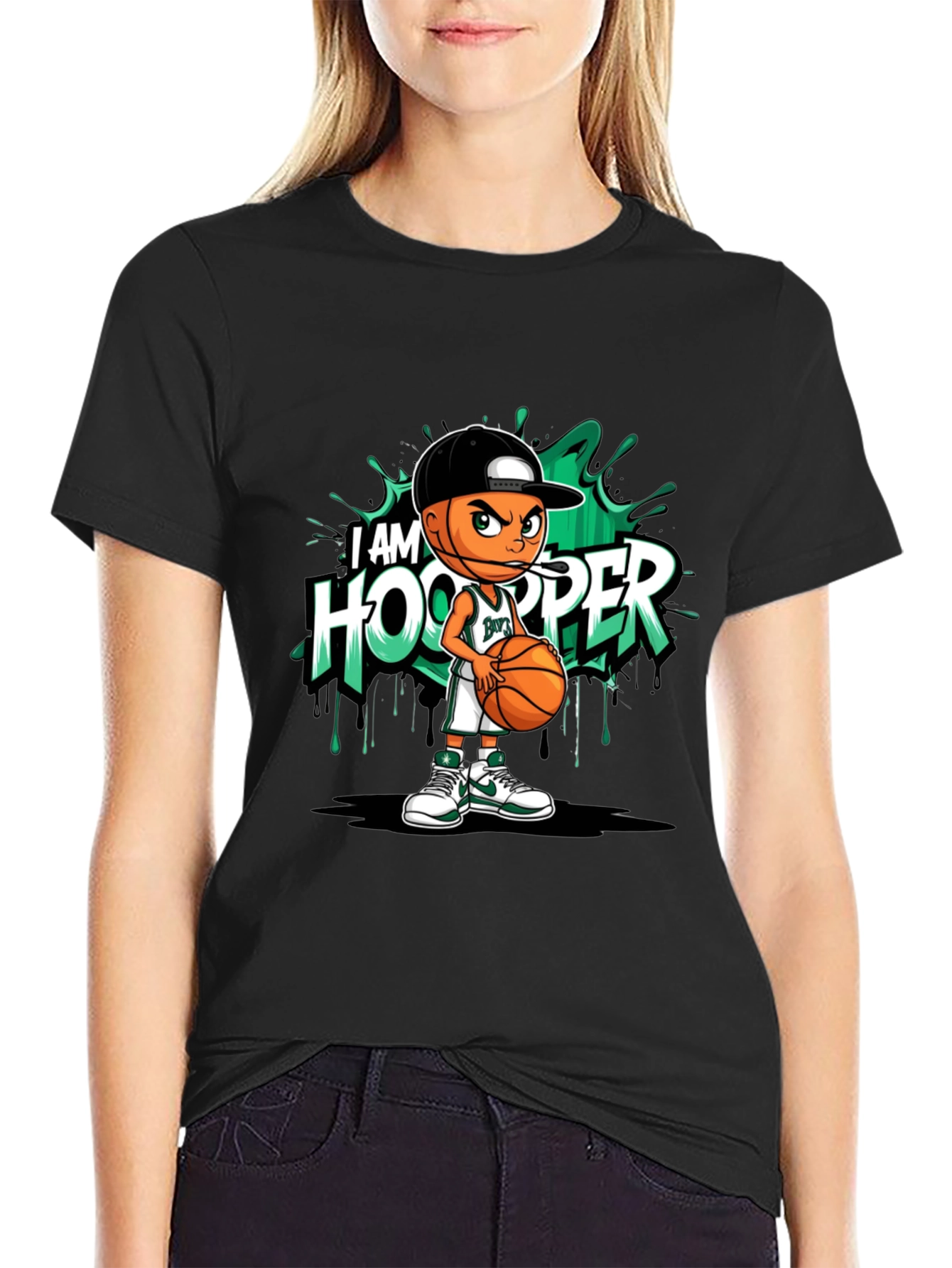 I am Hooper T-Shirt - Basketball Cartoon Graphic