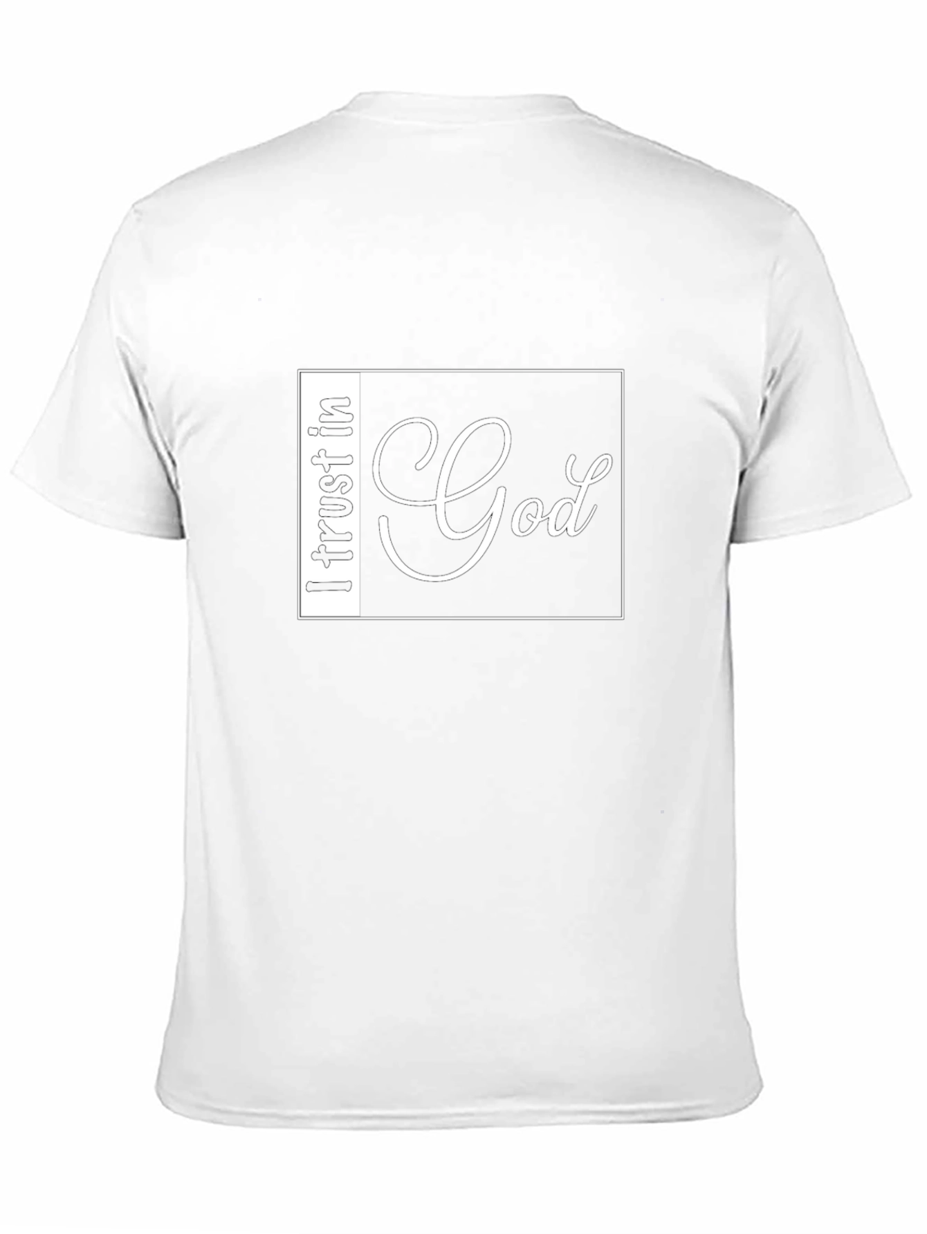 I Trust in God Black T-Shirt