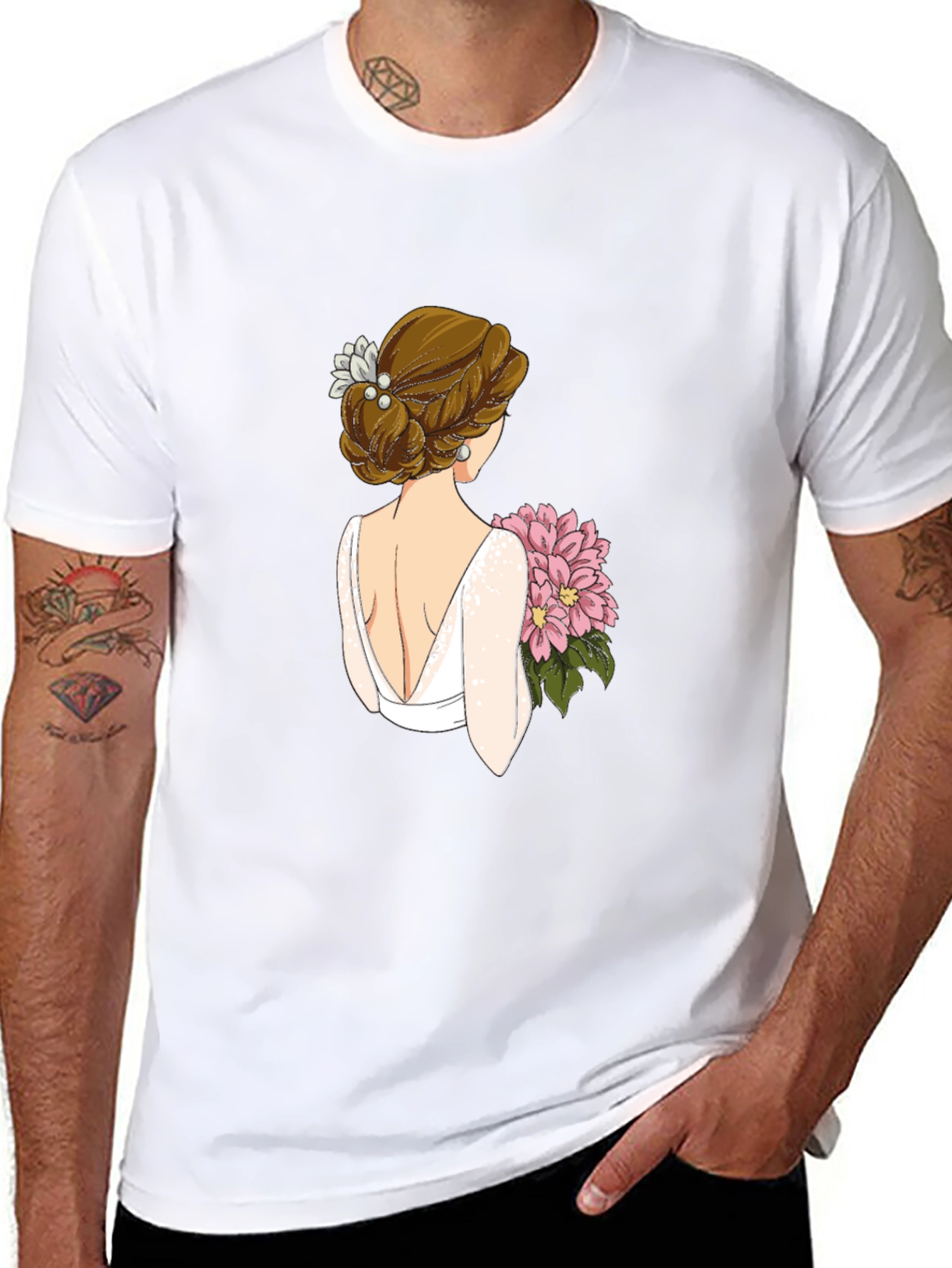 Bride Graphic Tee - Black Cotton T-Shirt