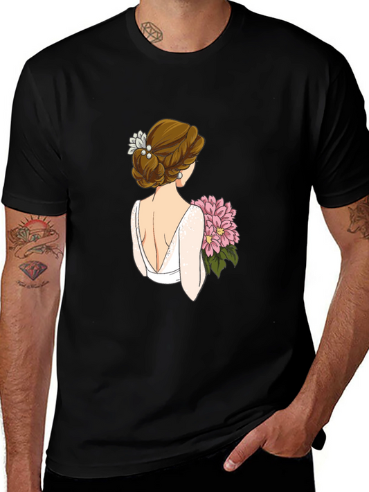 Bride Graphic Tee - Black Cotton T-Shirt