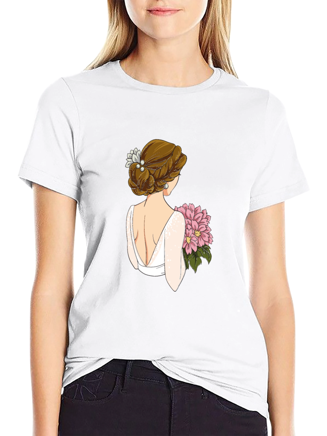 Bride Graphic Tee - Black Cotton T-Shirt