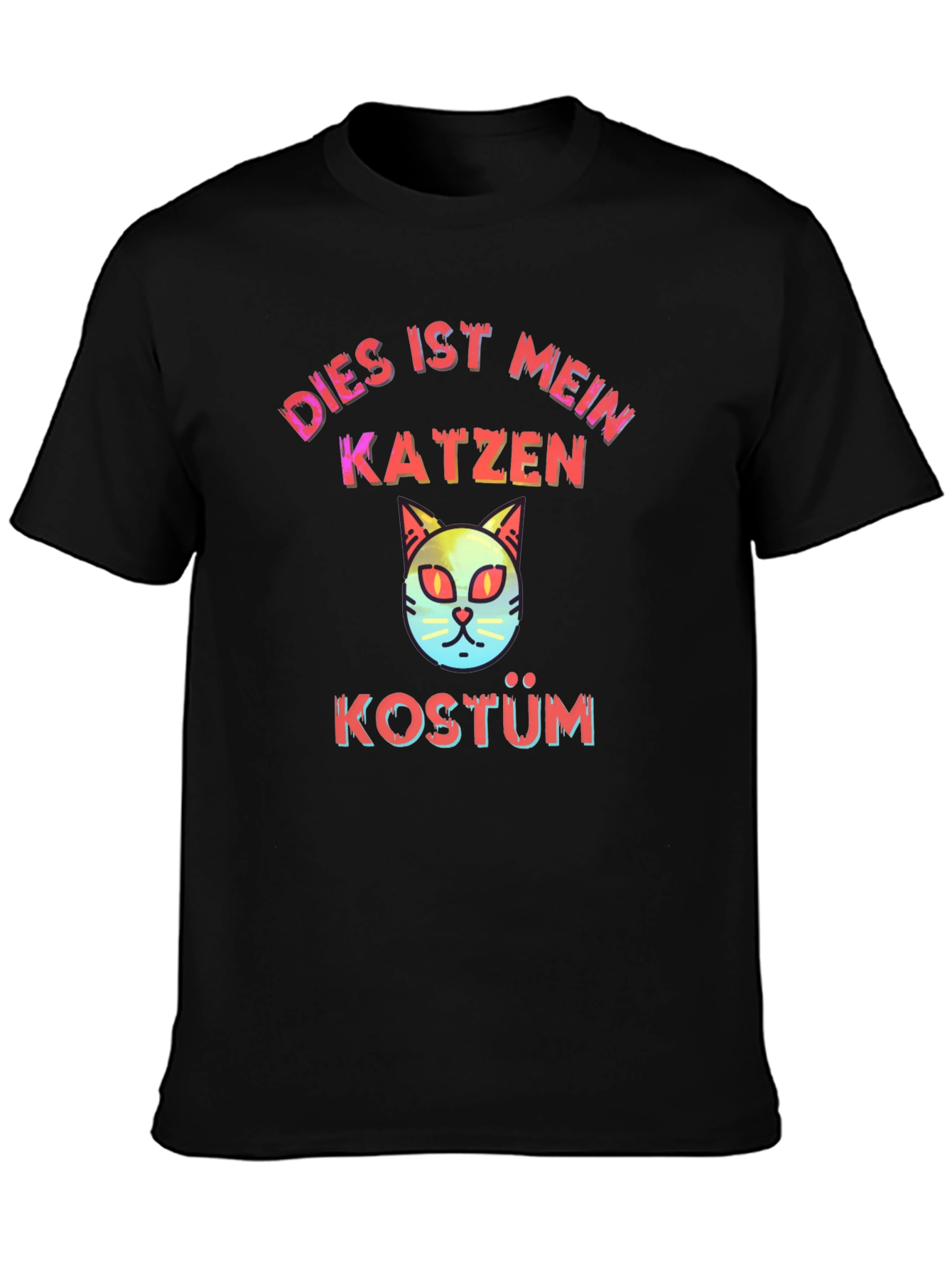 Cat Costume German Text T-Shirt
