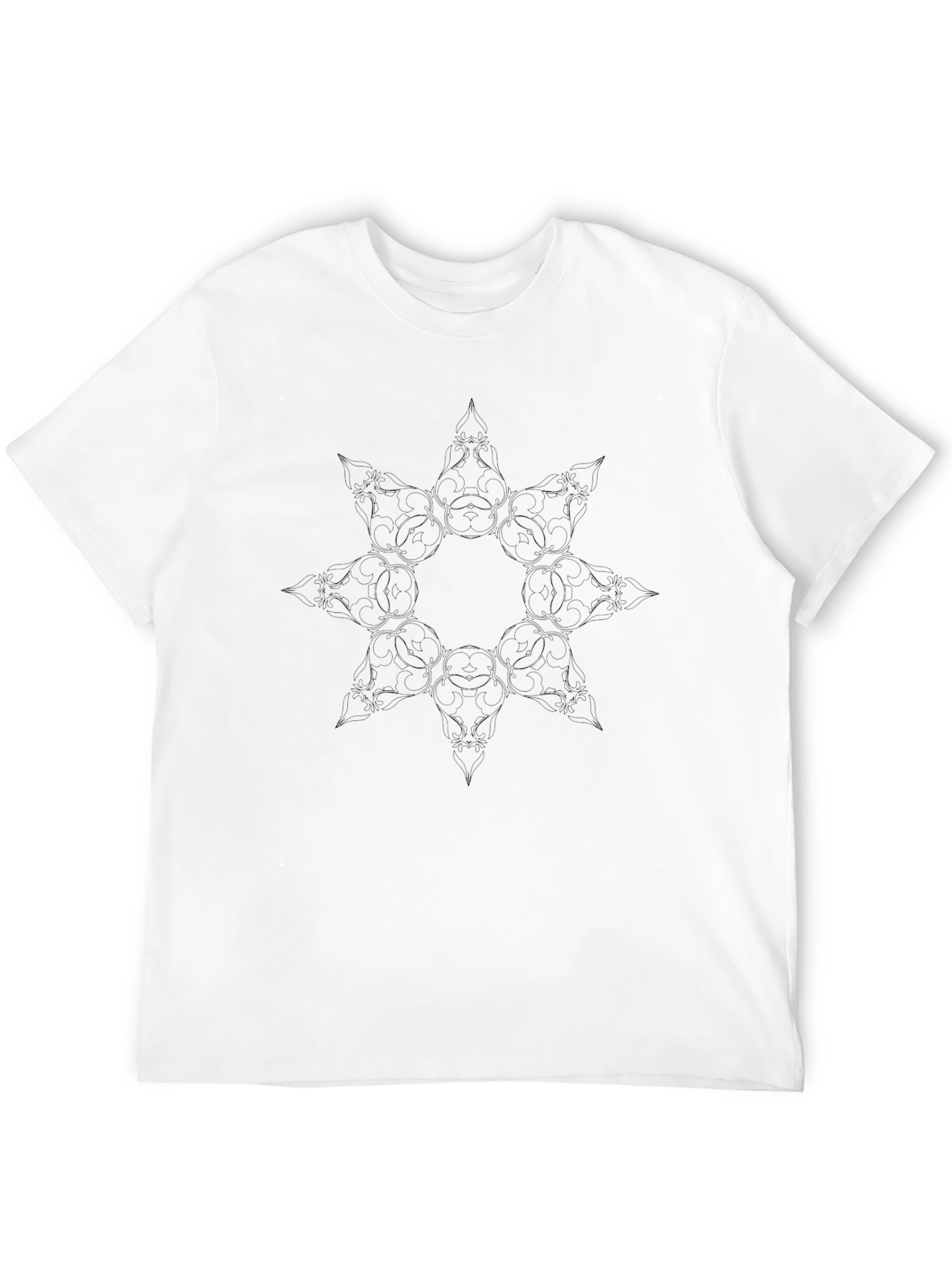 Black Mandala Graphic Tee - Stylish & Unique