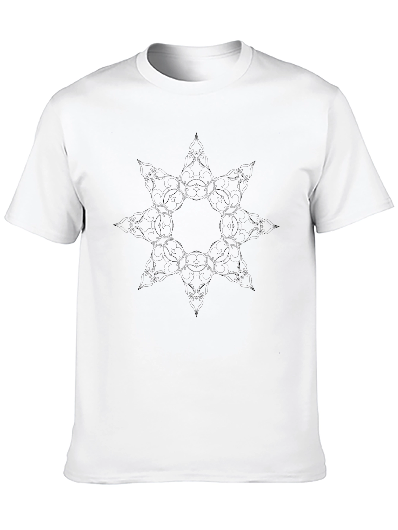 Black Mandala Graphic Tee - Stylish & Unique