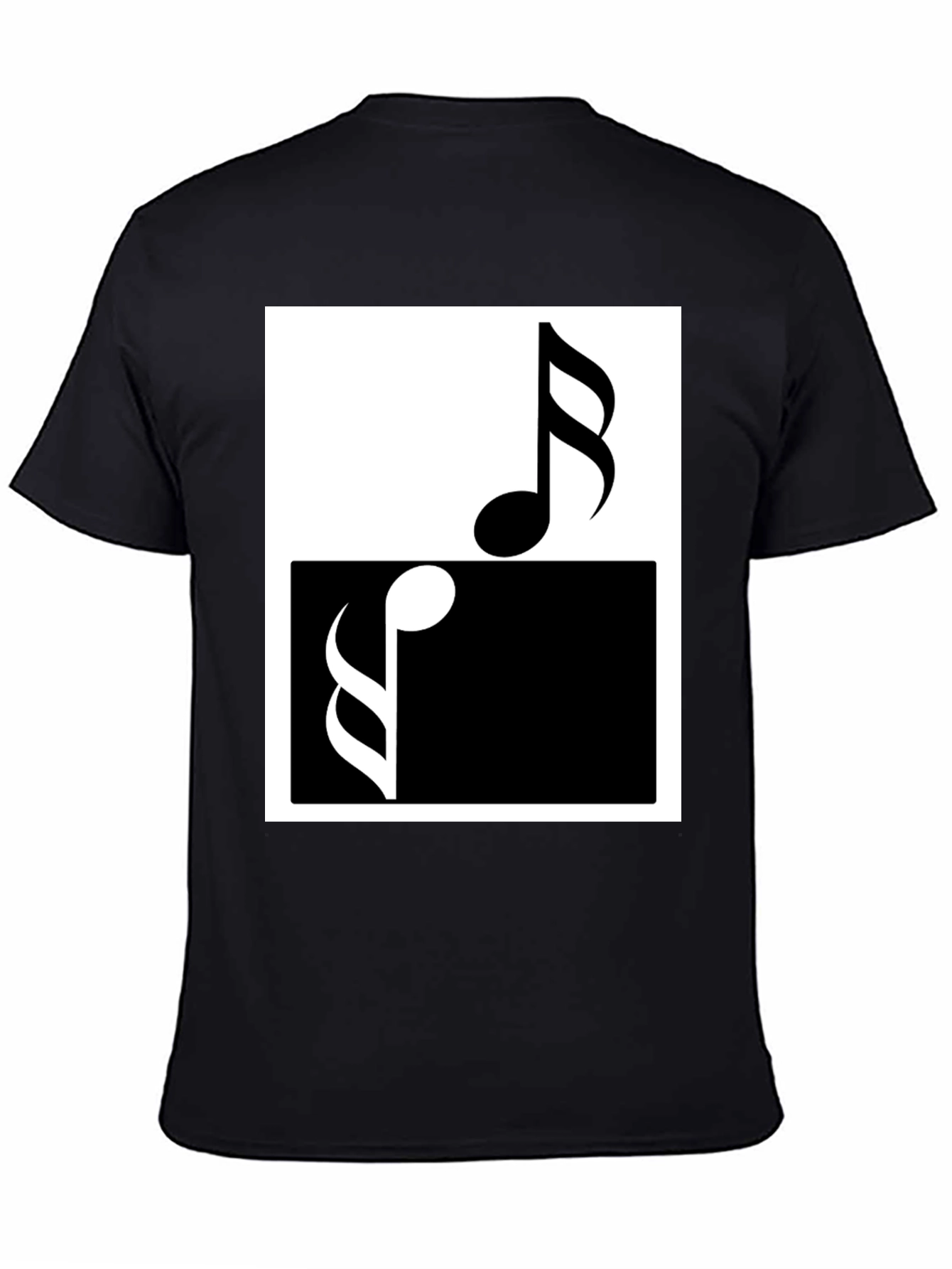 Music Notes Yin Yang T-Shirt