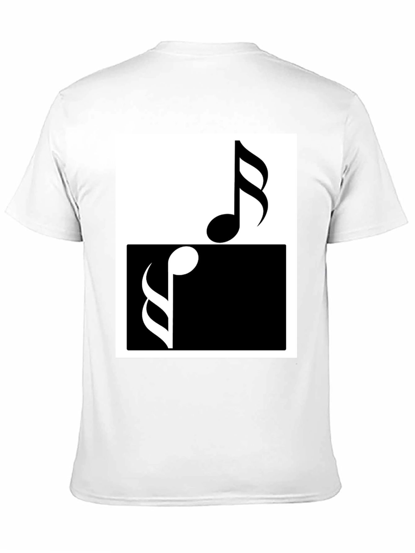 Music Notes Yin Yang T-Shirt