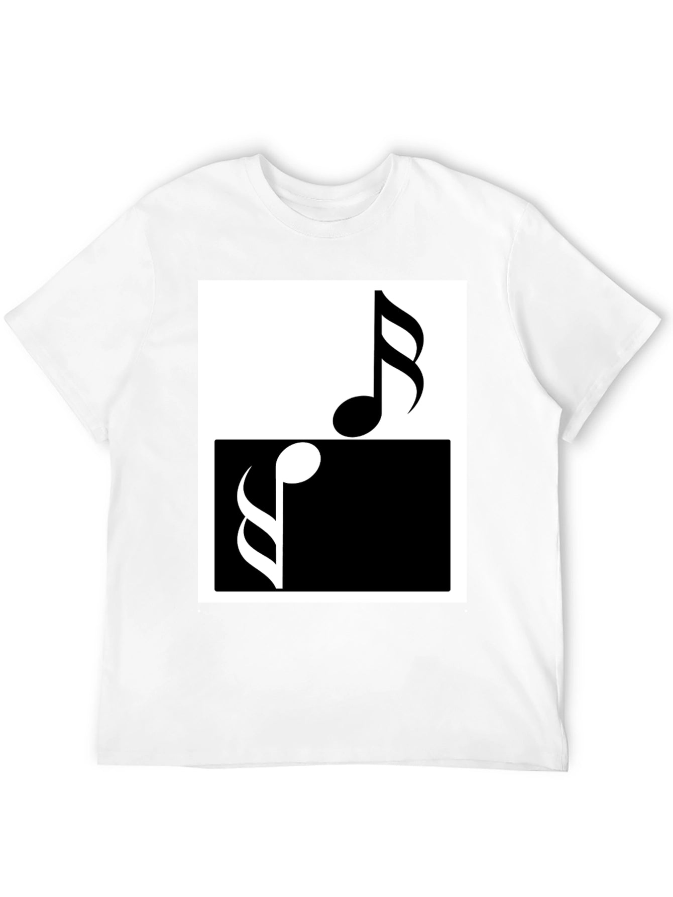 Music Notes Yin Yang T-Shirt