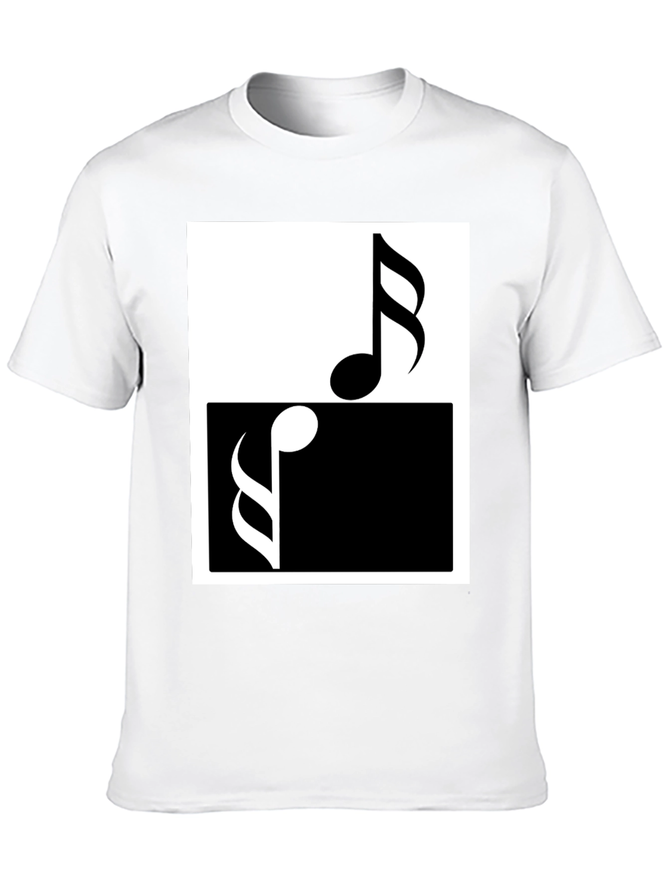 Music Notes Yin Yang T-Shirt