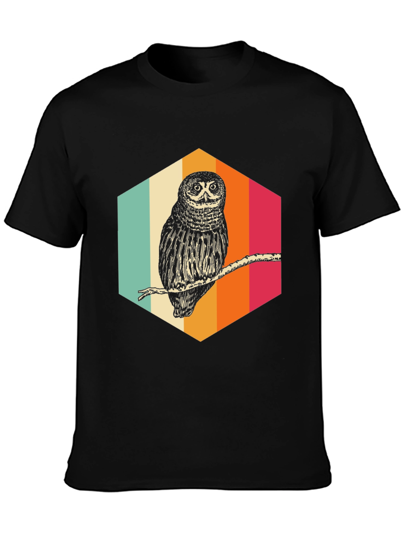 Retro Owl Graphic Tee - Cool Bird Lover Shirt