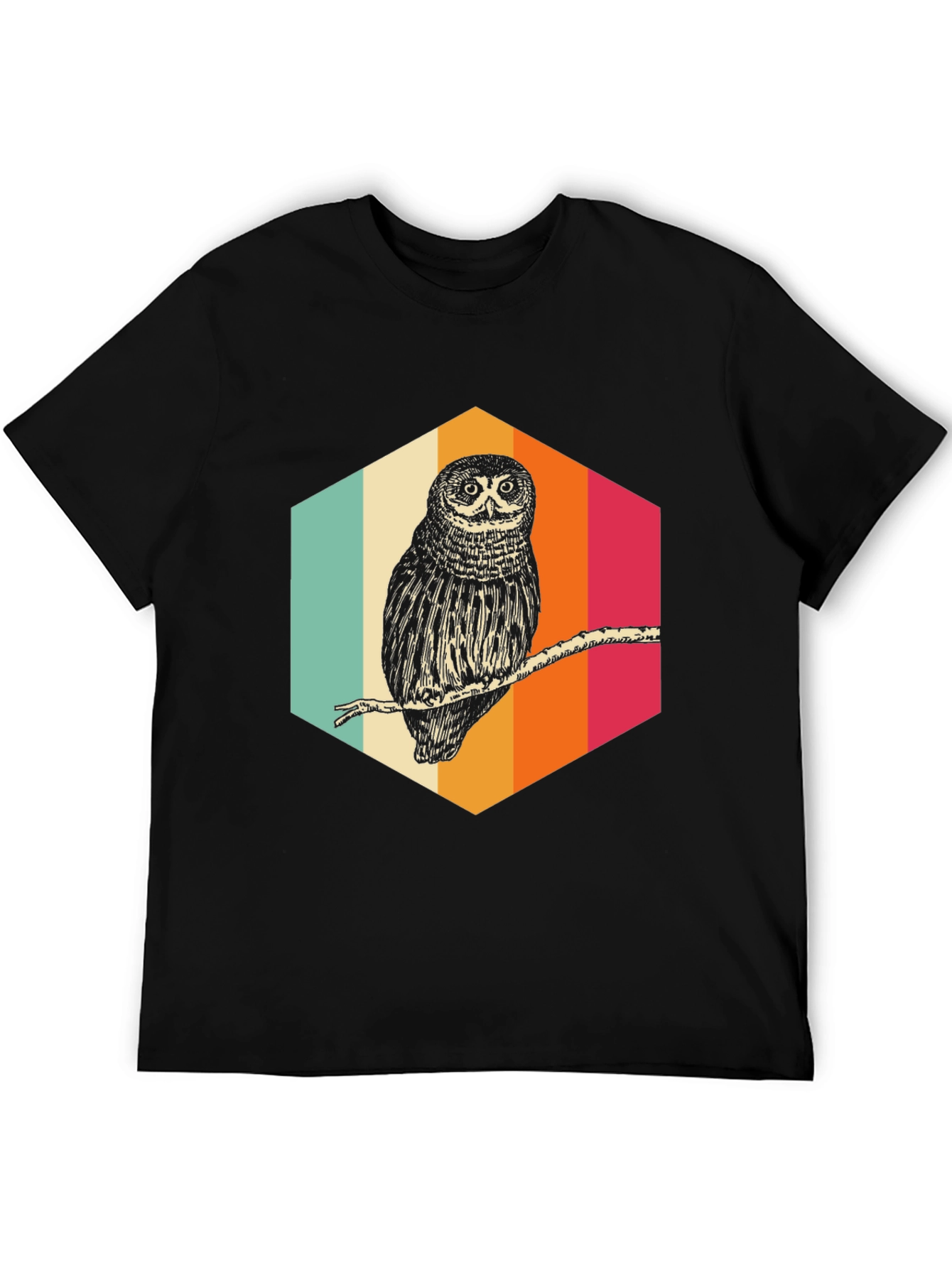 Retro Owl Graphic Tee - Cool Bird Lover Shirt