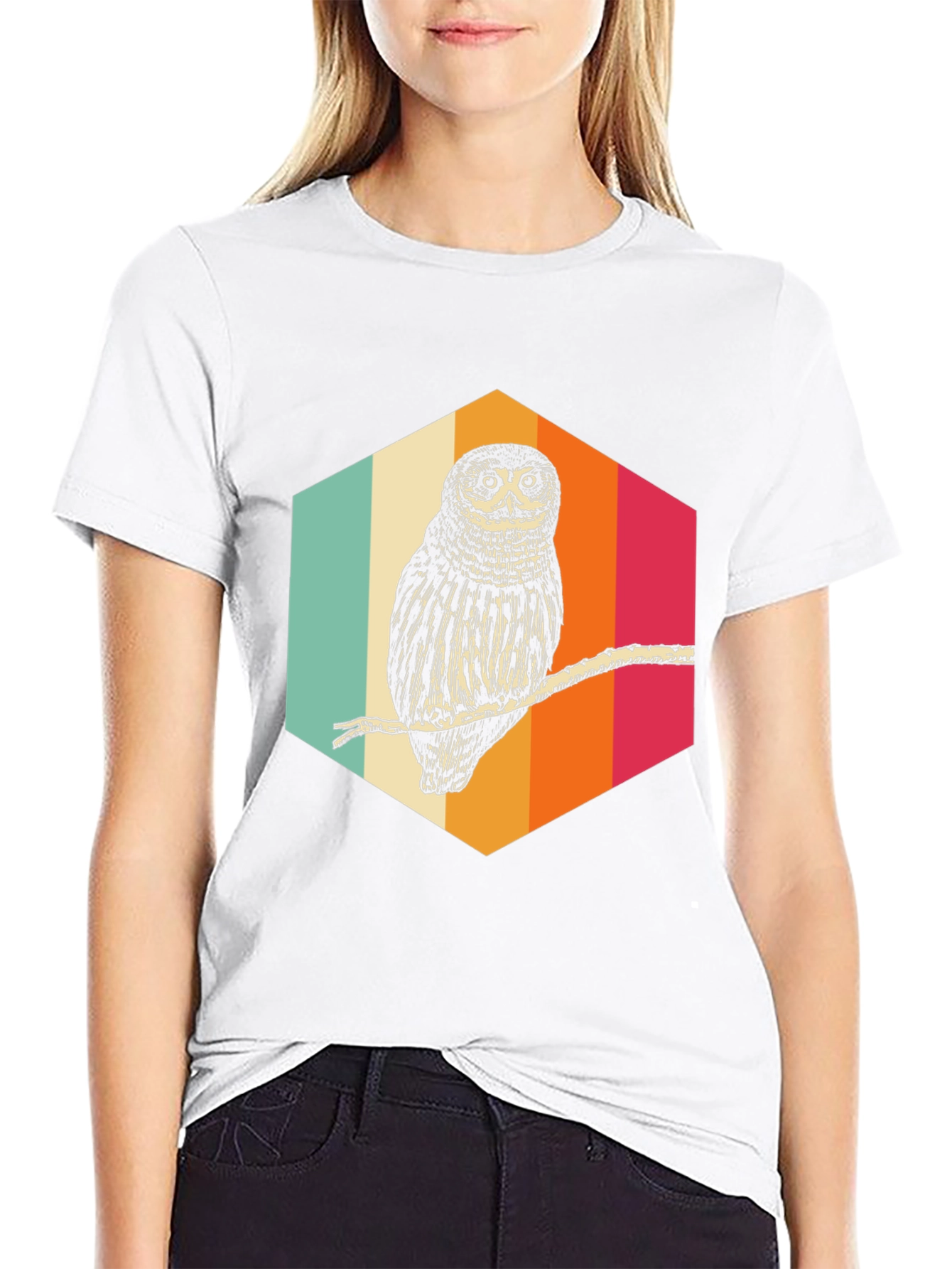 Retro Owl Graphic Tee - Cool Bird Lover Shirt
