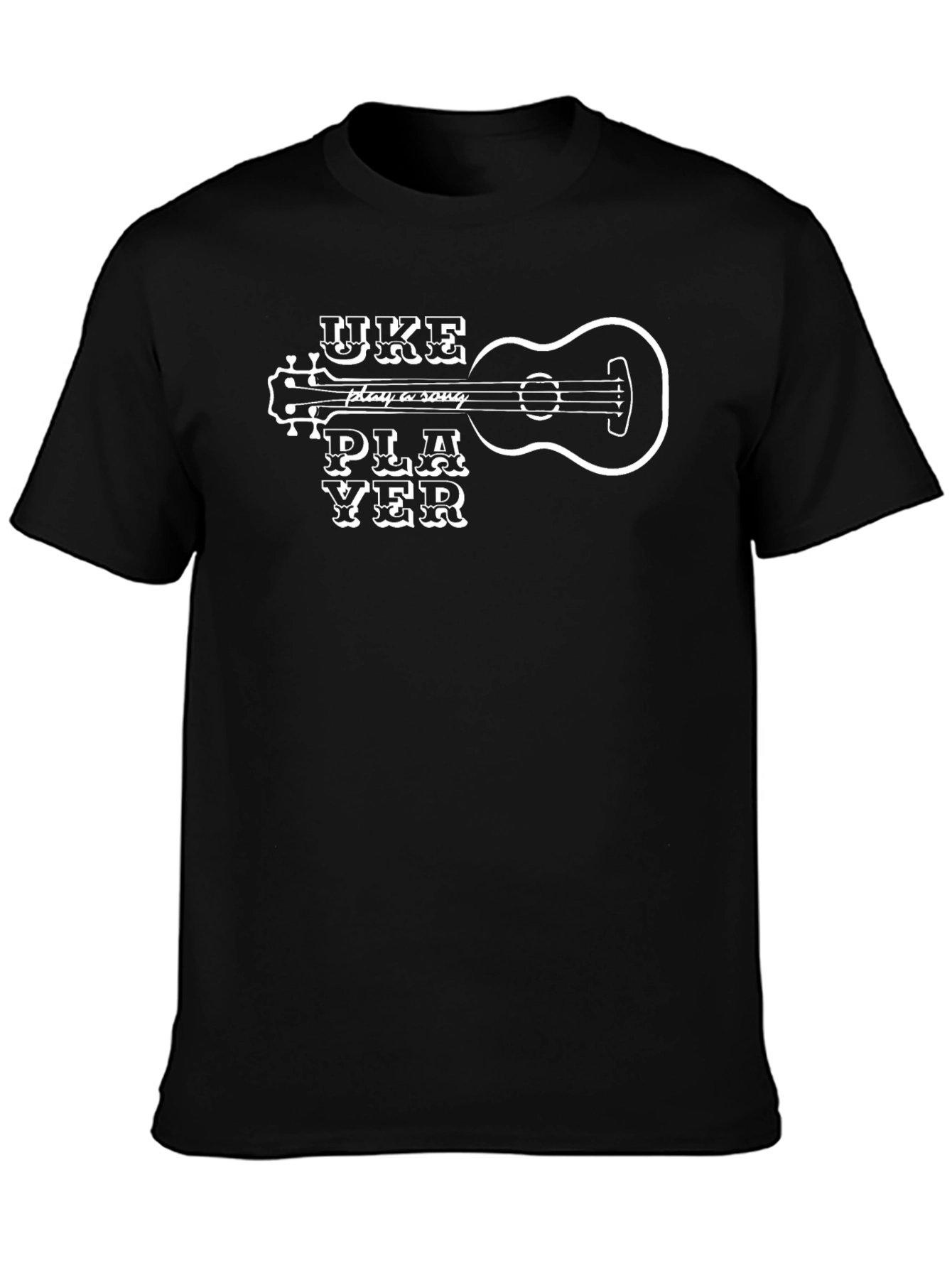 Uke Player Graphic T-Shirt - Ukulele Lover Tee