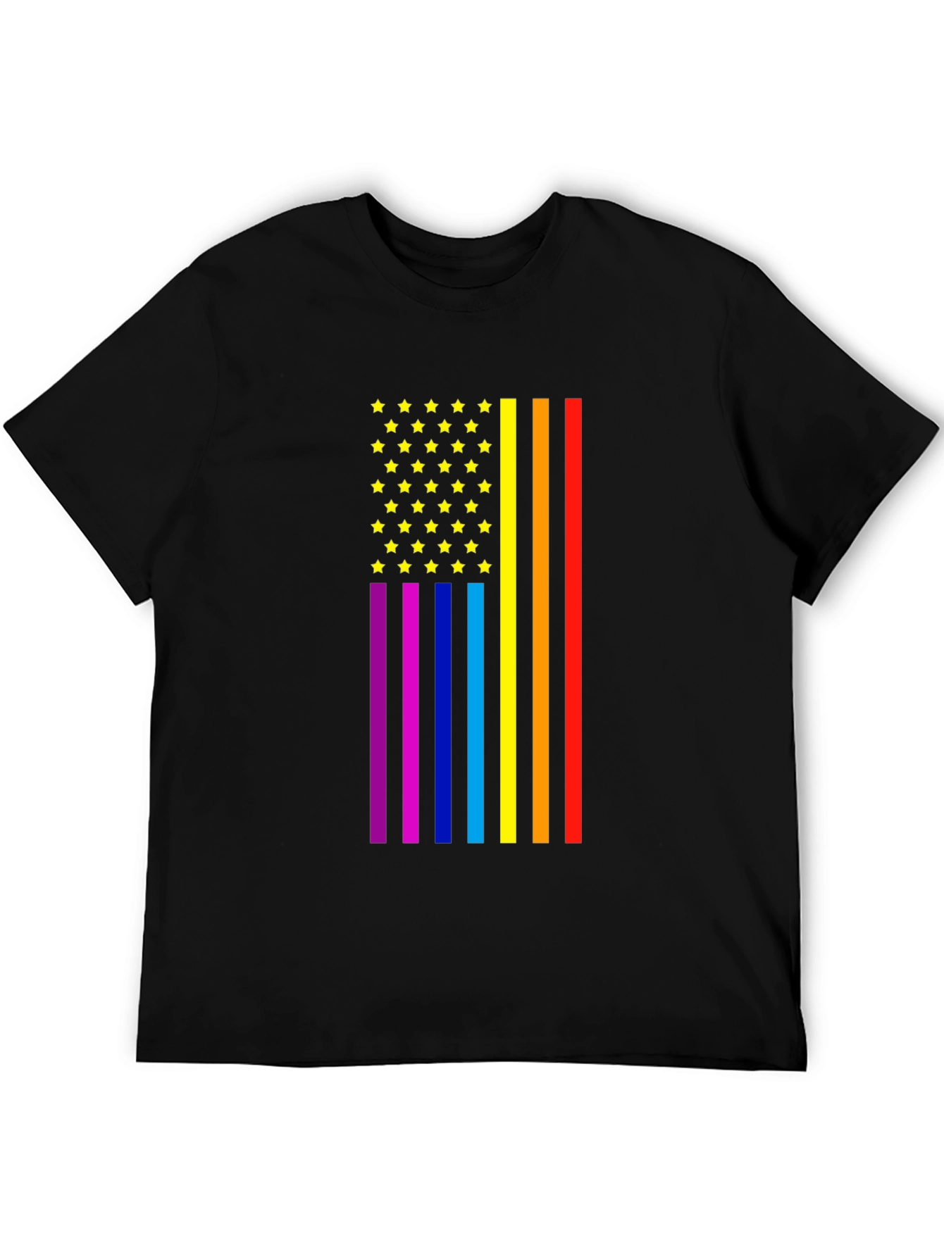 Pride Flag Stars & Stripes Graphic Tee