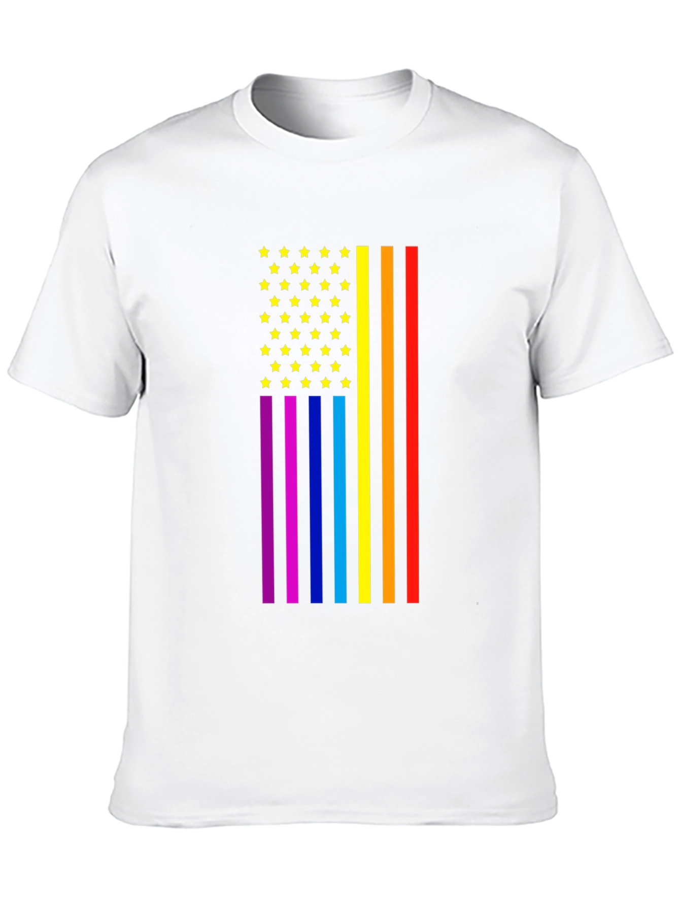Pride Flag Stars & Stripes Graphic Tee