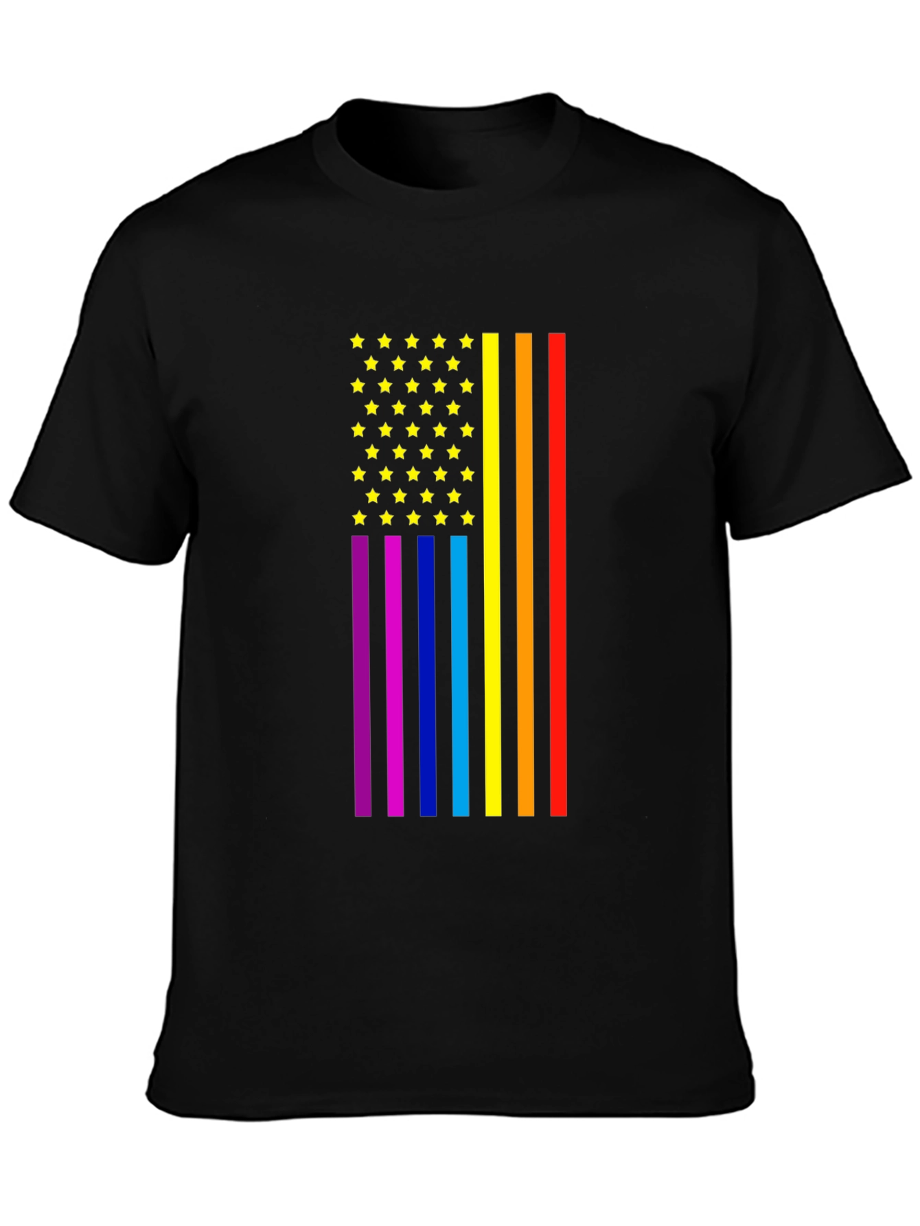 Pride Flag Stars & Stripes Graphic Tee