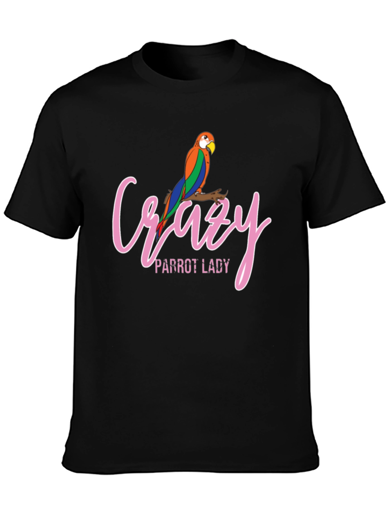 Crazy Parrot Lady T-Shirt - Cute Bird Lover Tee