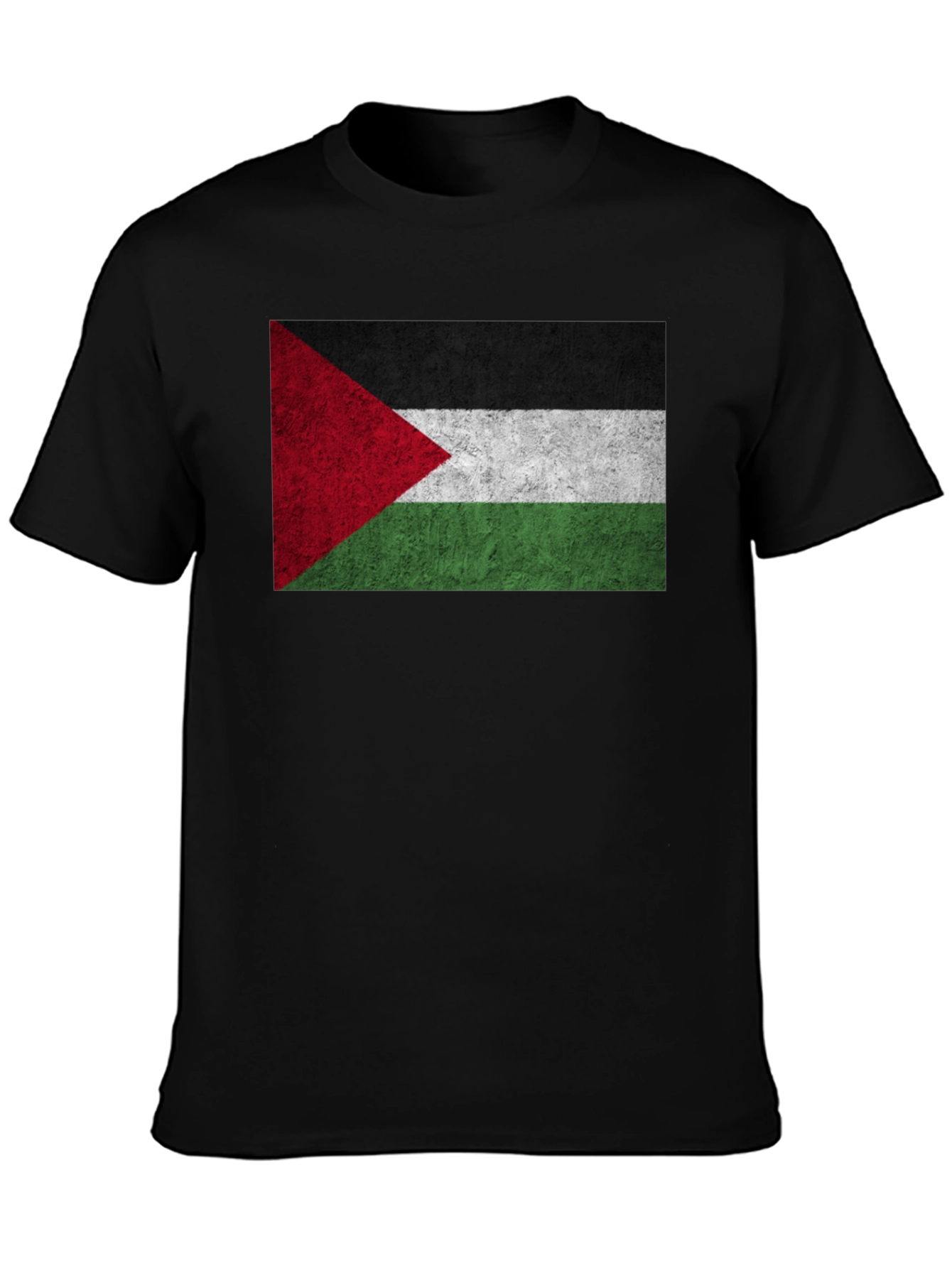 Palestinian Flag Graphic T-Shirt - Black