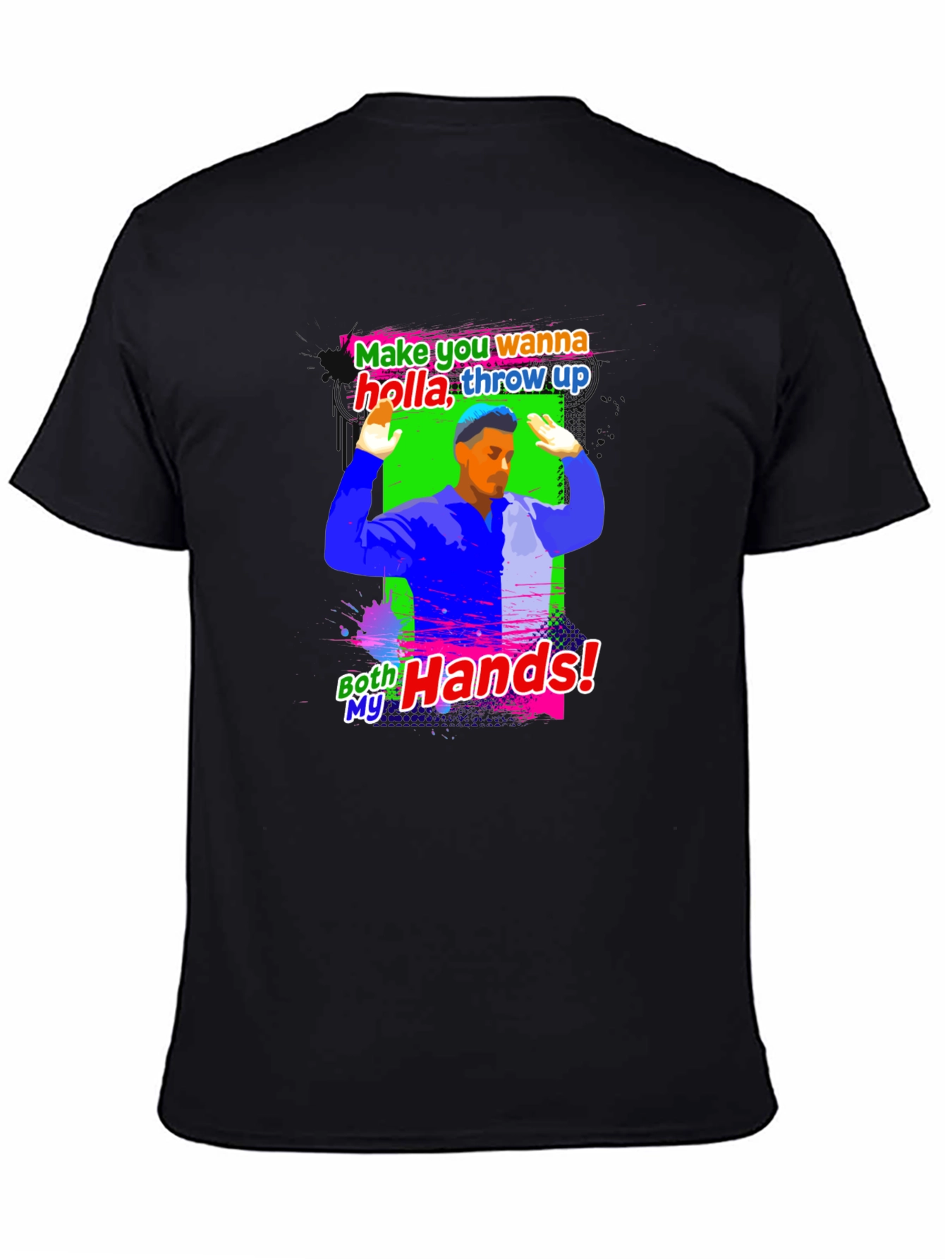 Holla Throw Up Graphic T-Shirt