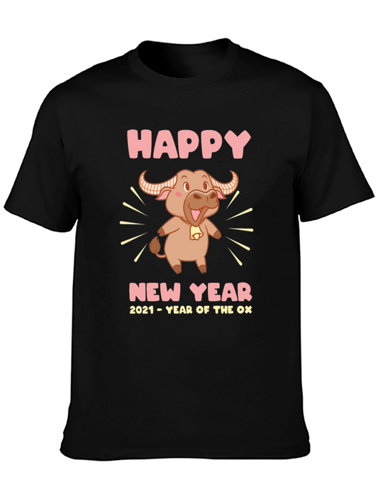 Happy New Year 2021 Year of the Ox Graphic Tee