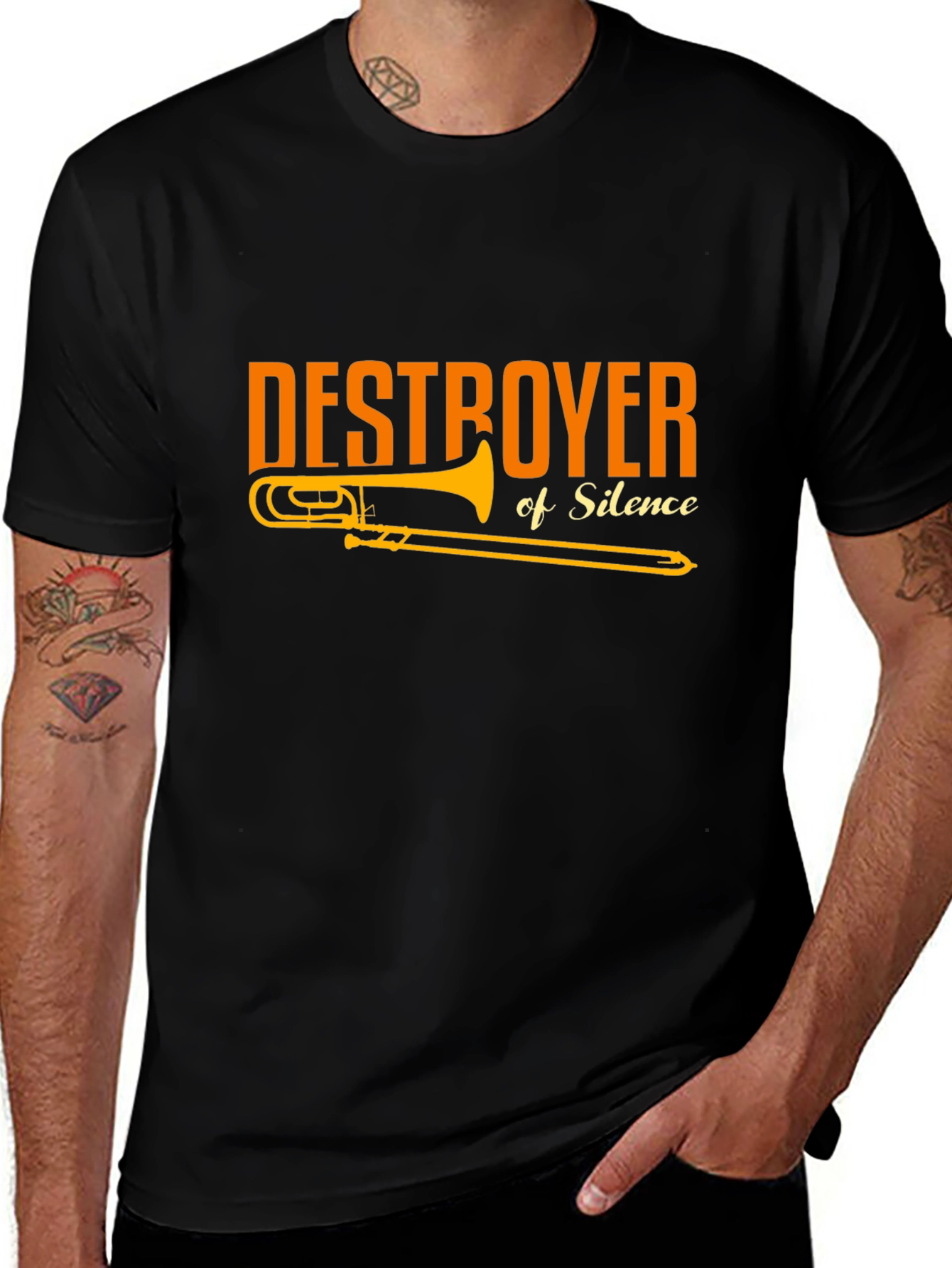 Destroyer of Silence Trombone T-Shirt