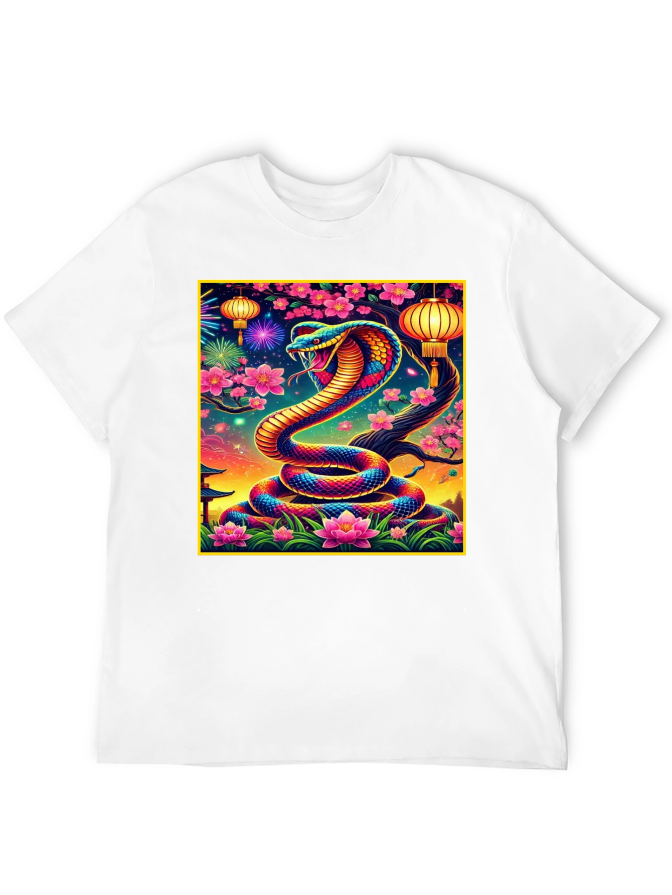 Vibrant Cobra Graphic Tee