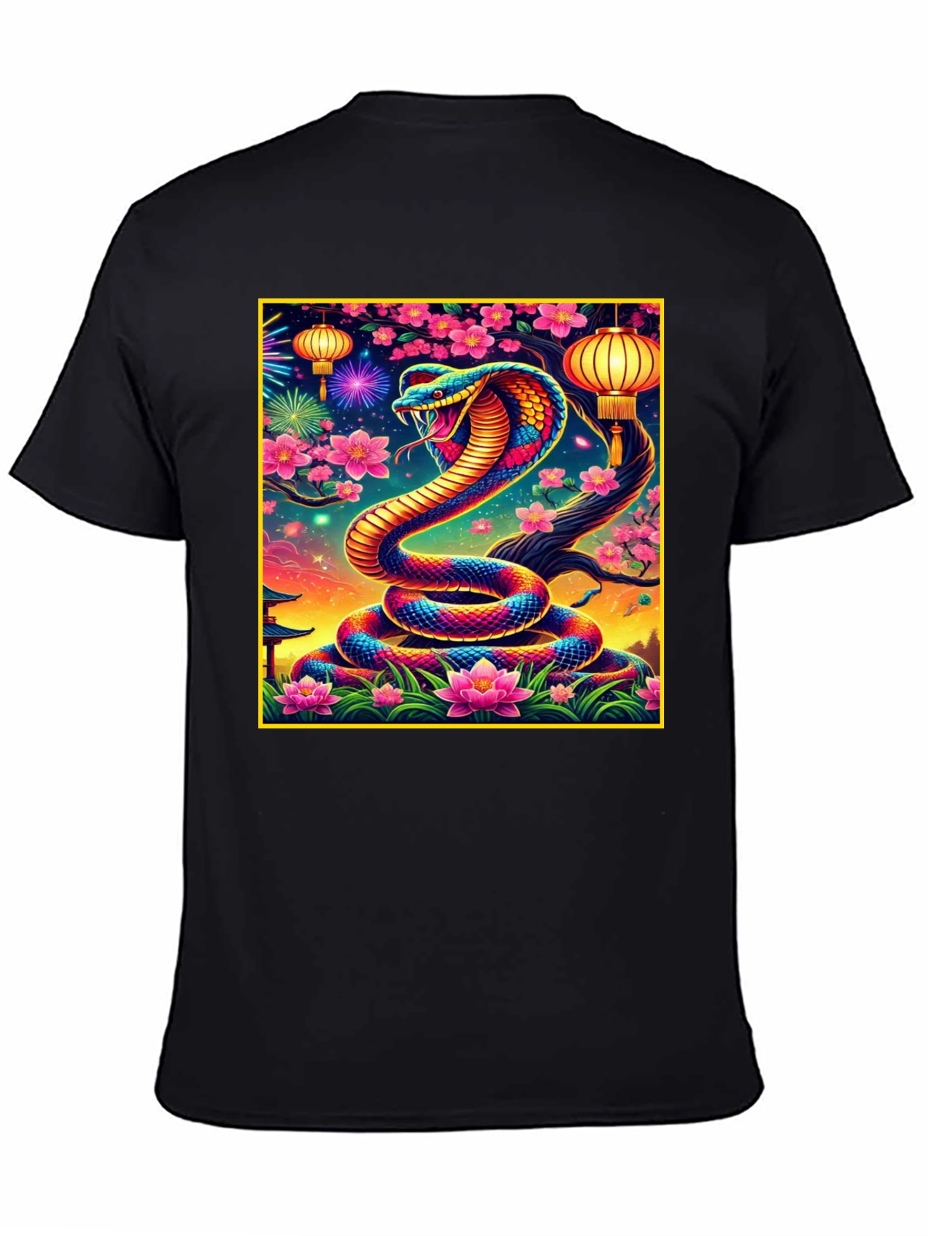 Vibrant Cobra Graphic Tee