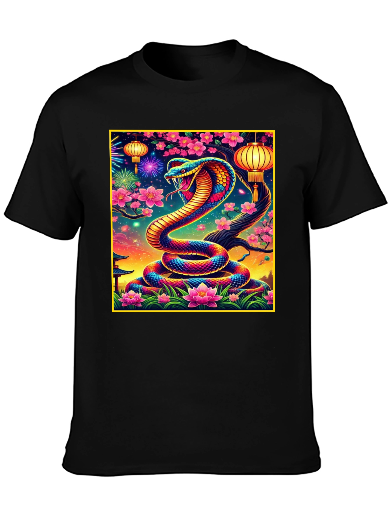 Vibrant Cobra Graphic Tee