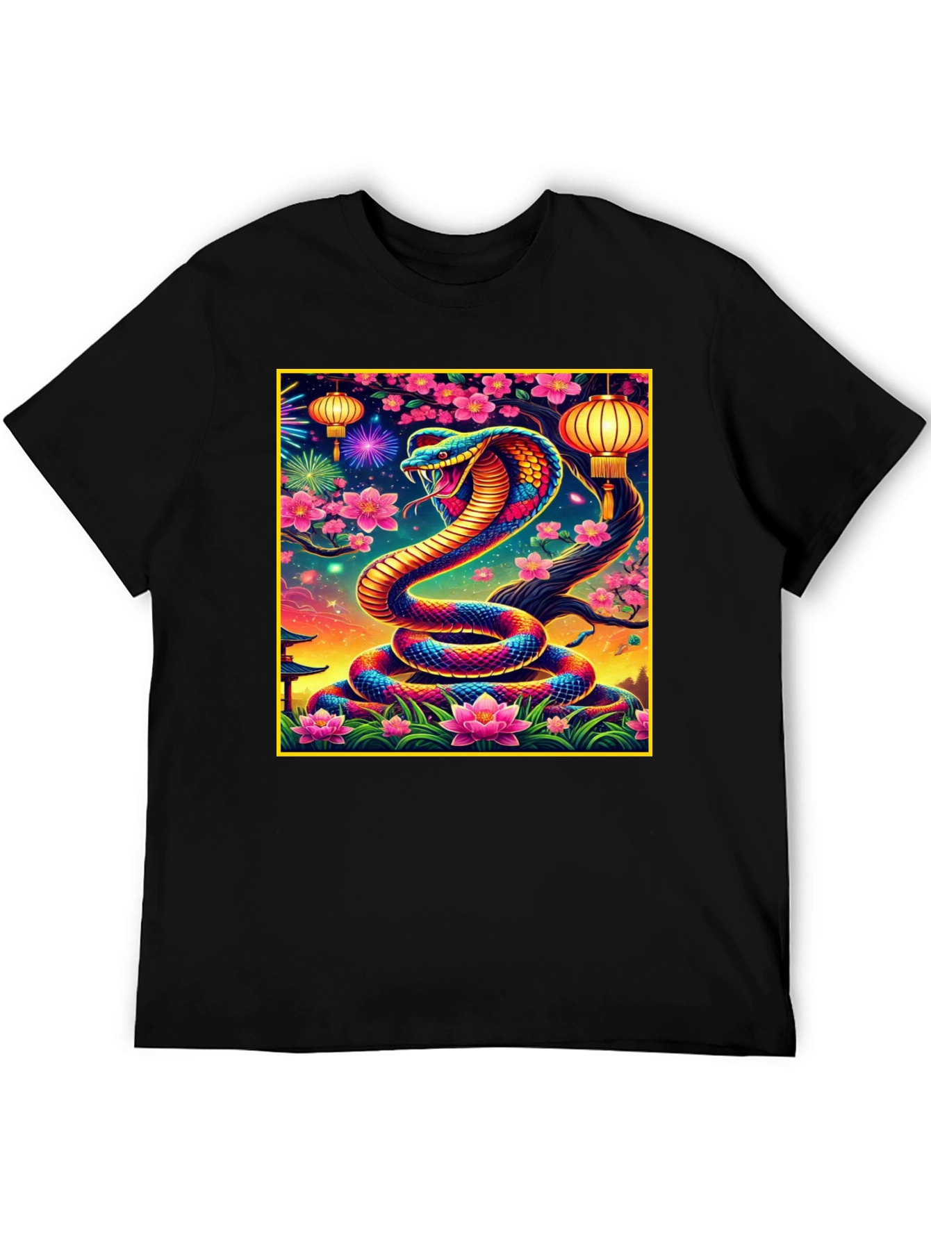 Vibrant Cobra Graphic Tee