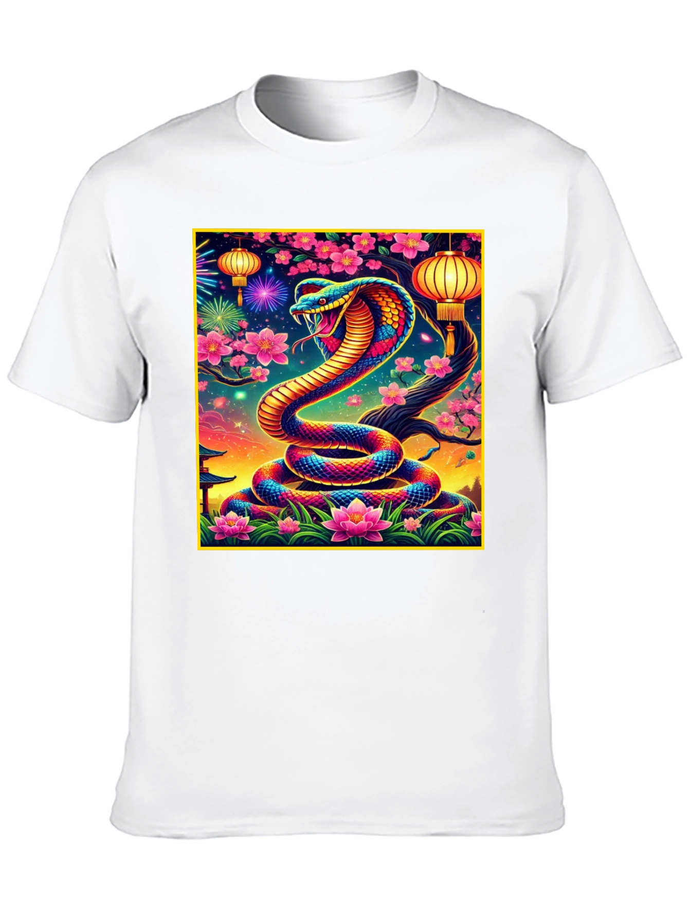 Vibrant Cobra Graphic Tee