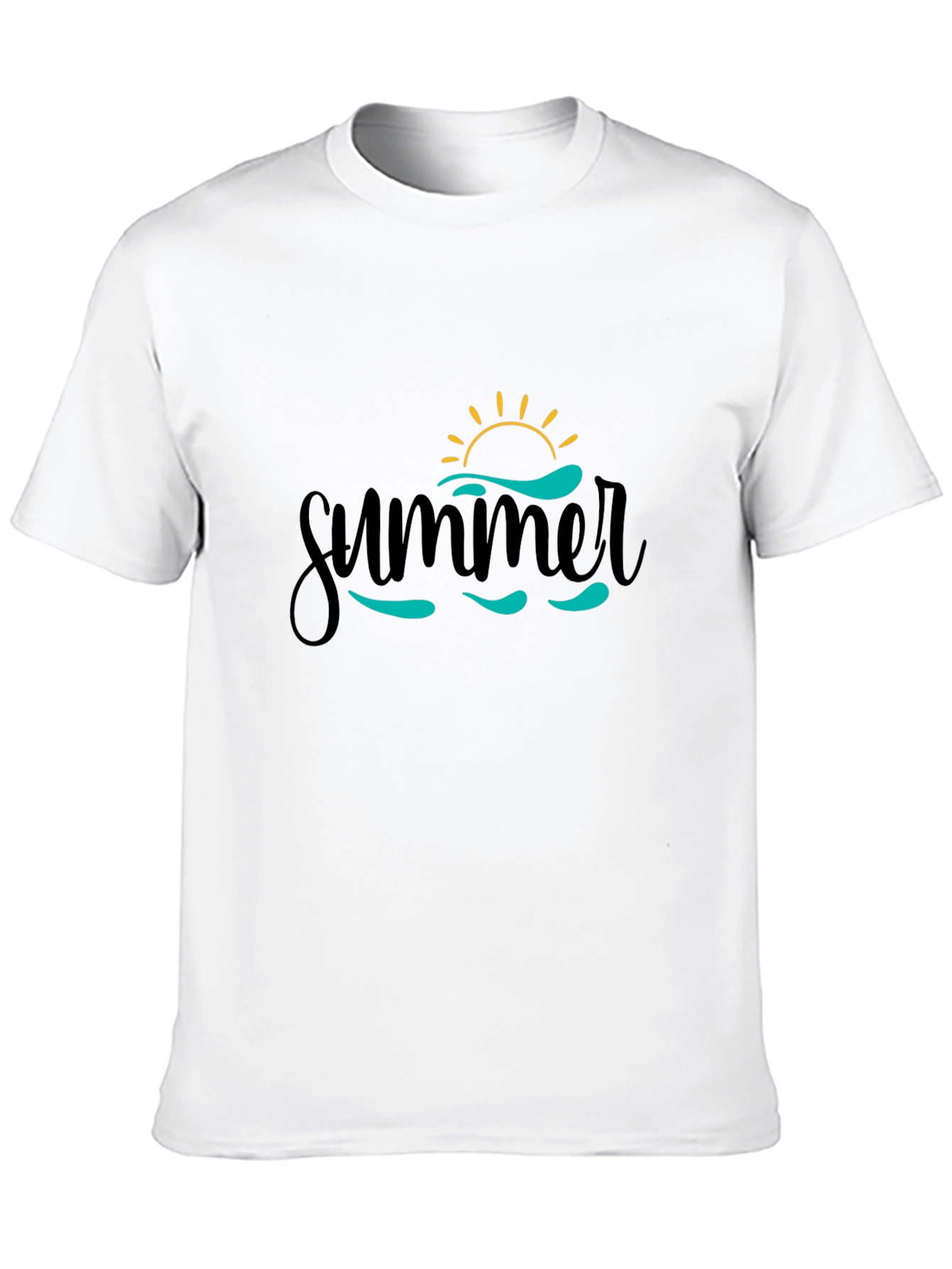 Summer Vibes Black Graphic Tee