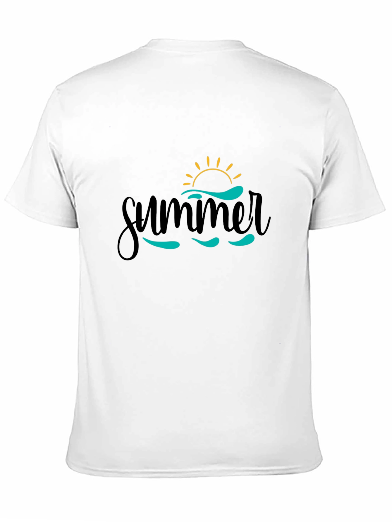 Summer Vibes Black Graphic Tee