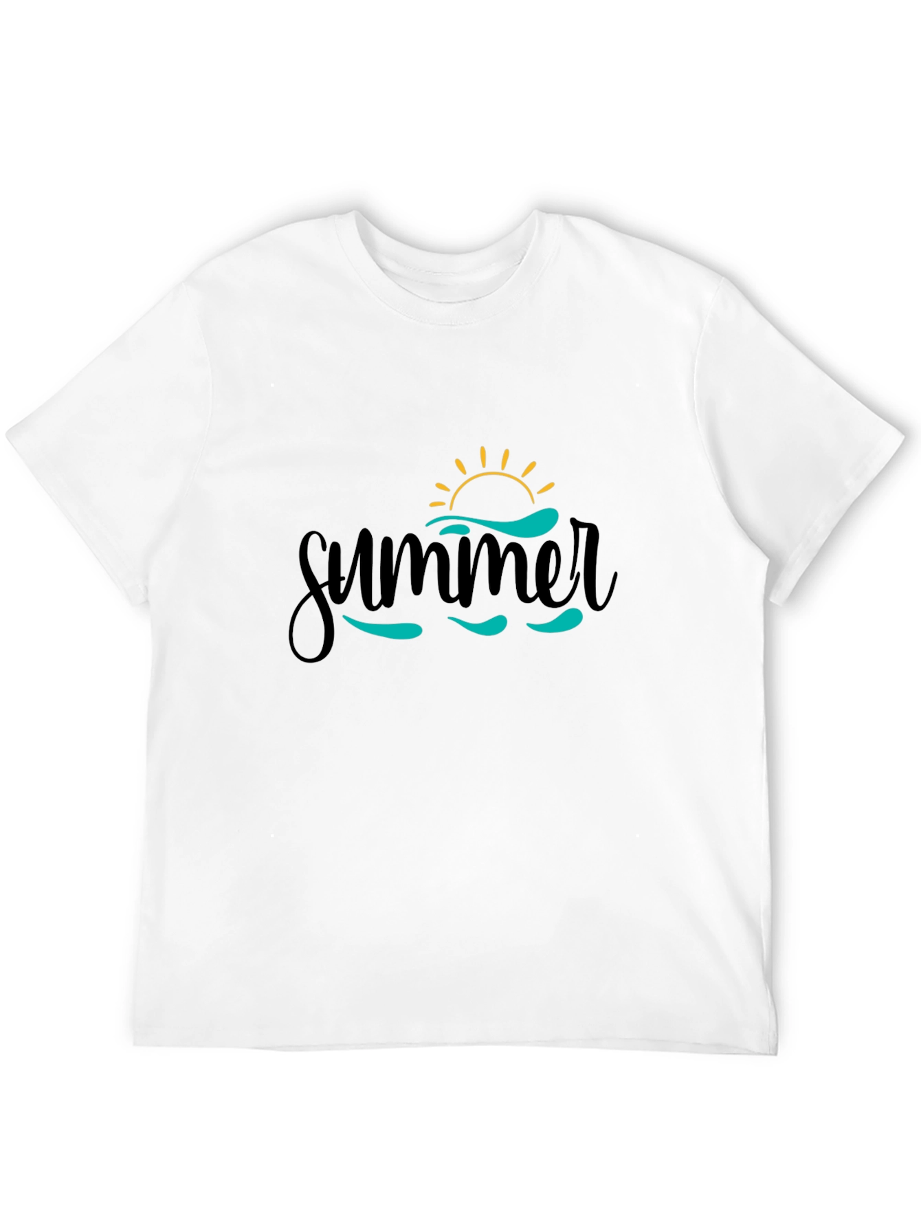 Summer Vibes Black Graphic Tee