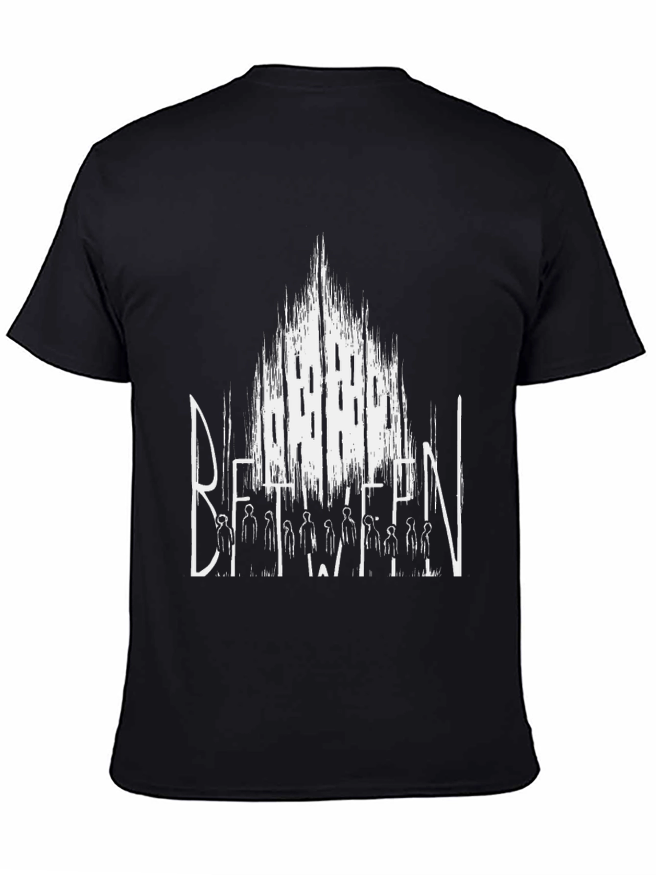 Between Mens Black Graphic Print T-Shirt